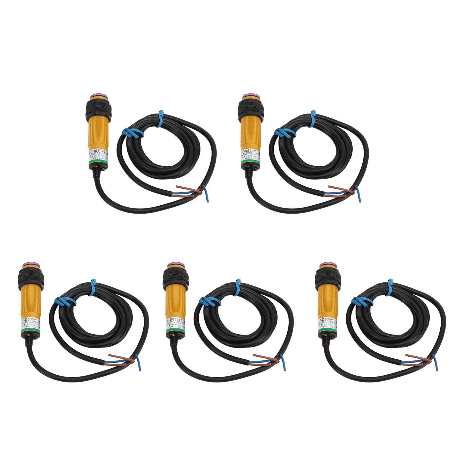 5-teiliger Infrarot-lichtschrankensensor, Öffnerschalter, Erfassungsbereich 10–30 Cm, Schutzart Ip65, Näherungssensor, Wechselstrom 90–250 V