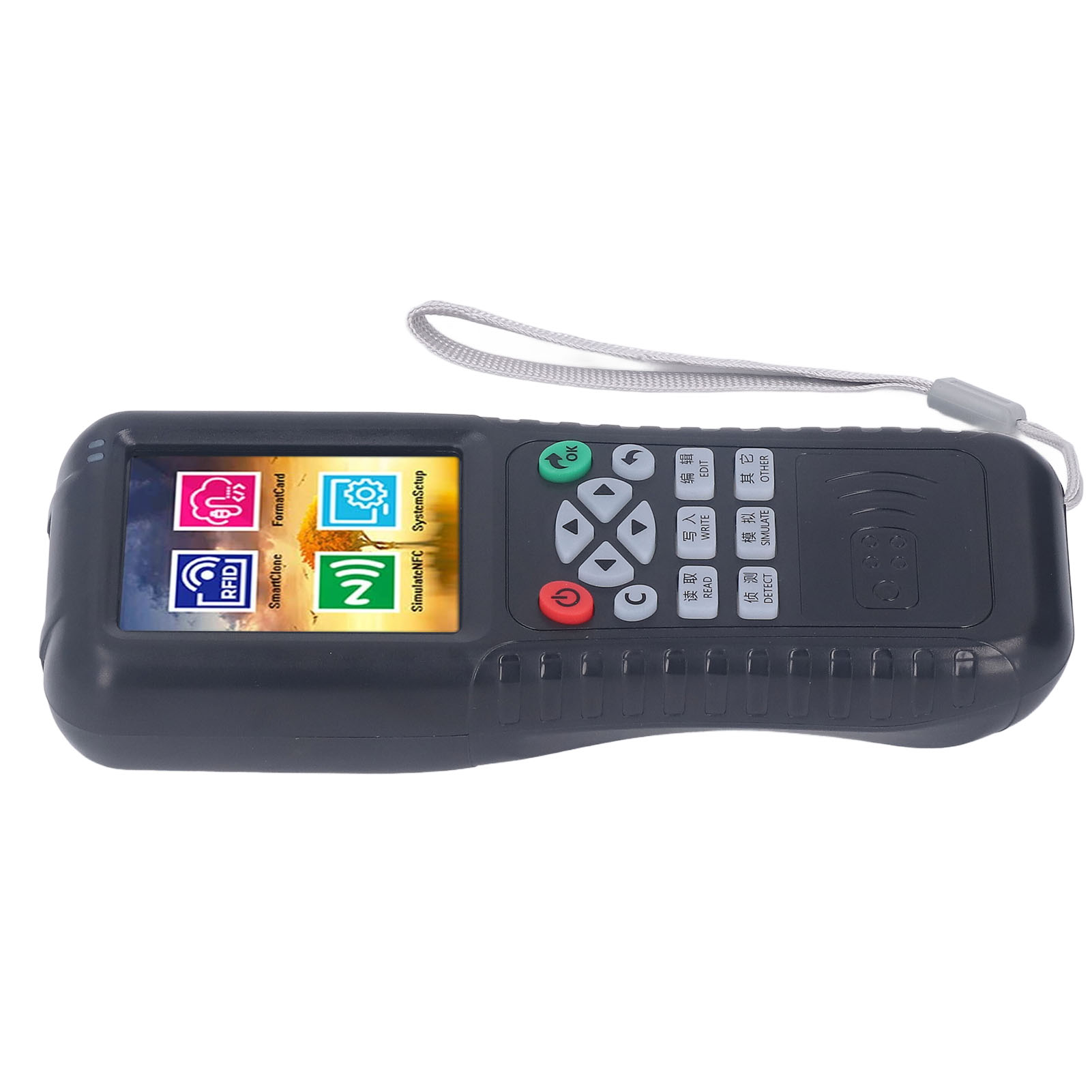 Tragbarer Nfc-rfid-kartenleser Und -kopierer Mit 10 Uid-karten, 10 Schlüsselanhängern Und 1 Usb-c-otg-adapter