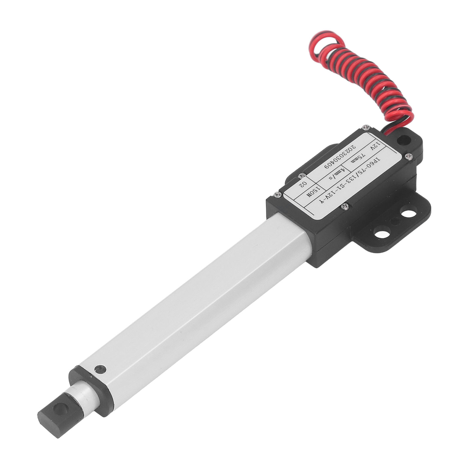 Miniatur-linearantrieb, 150 N, 75 Mm Hub, Mehrfacher Schutz, 12 V, Mit Montagehalterung