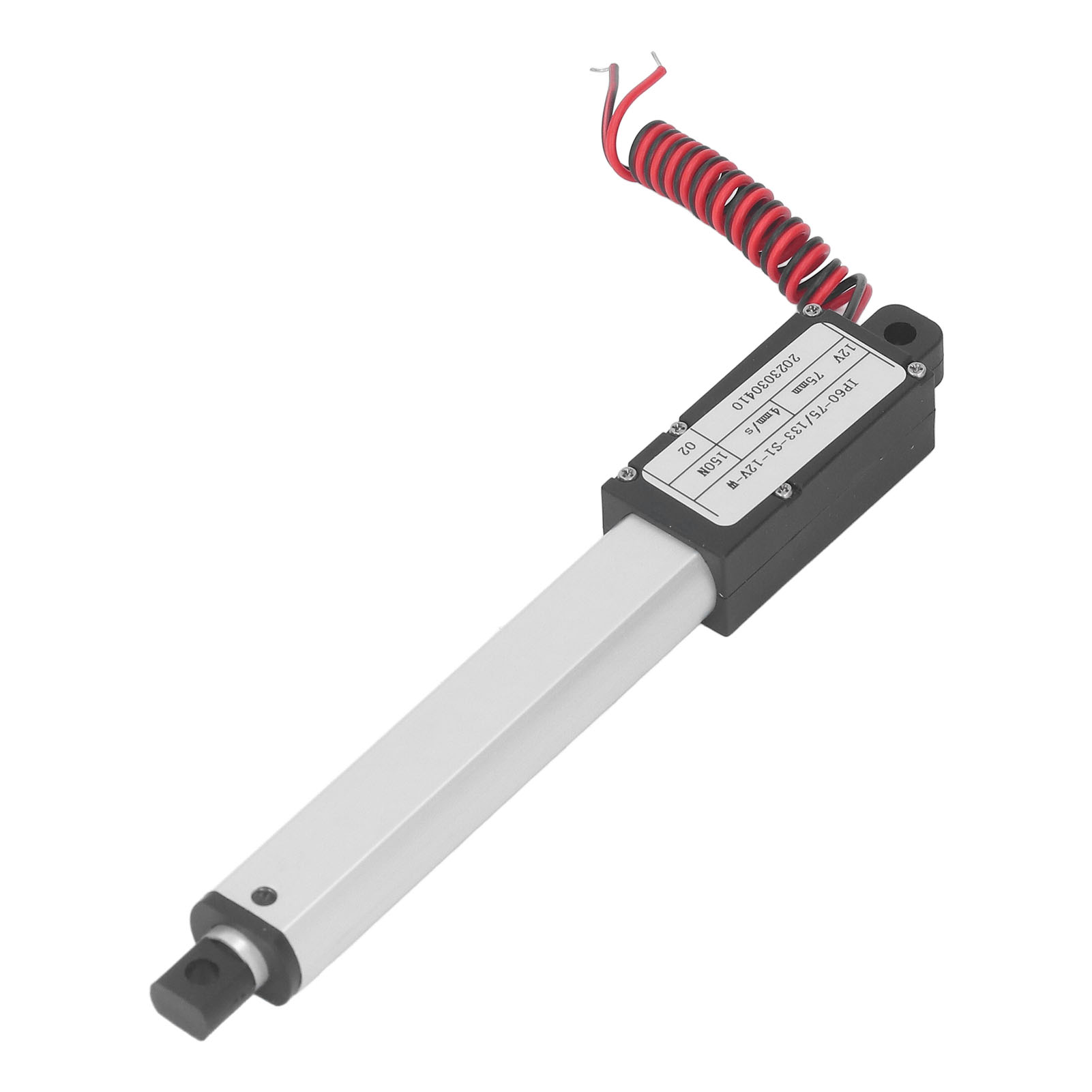 Mini-linearantrieb 150 N, 75 Mm Hub, 12 V, Kompaktantrieb Mit Mehrfachem Schutz, Leiser Motor, Stützenfrei