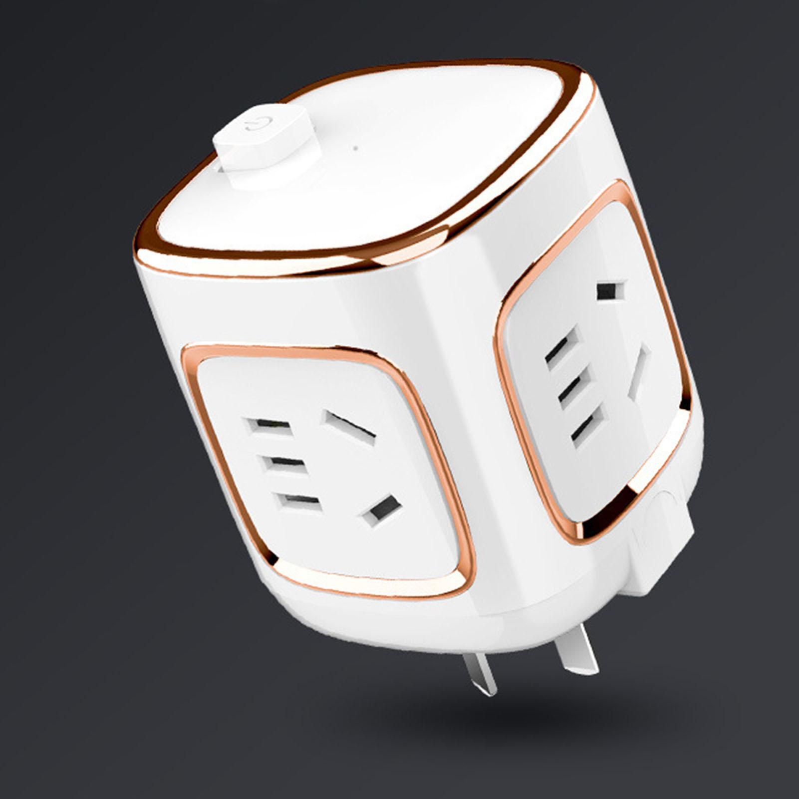 220v Typ 2 Multifunktions-netzadapter, Mehrfachsteckdosen-ladegerät Mit Usb-anschlüssen, Reiseadapter Für Zuhause Und Unterwegs, Europäischer Stecker, Hohe Leistung.