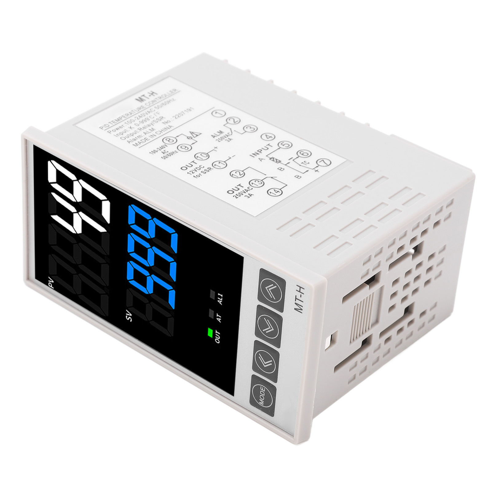 Intelligenter Digitaler Pid-temperaturregler, Digitalanzeige, Automatische Steuerung, Ac100–240-v-thermoregler, Format 48 X 96 Mm, Präzisionsinstrument