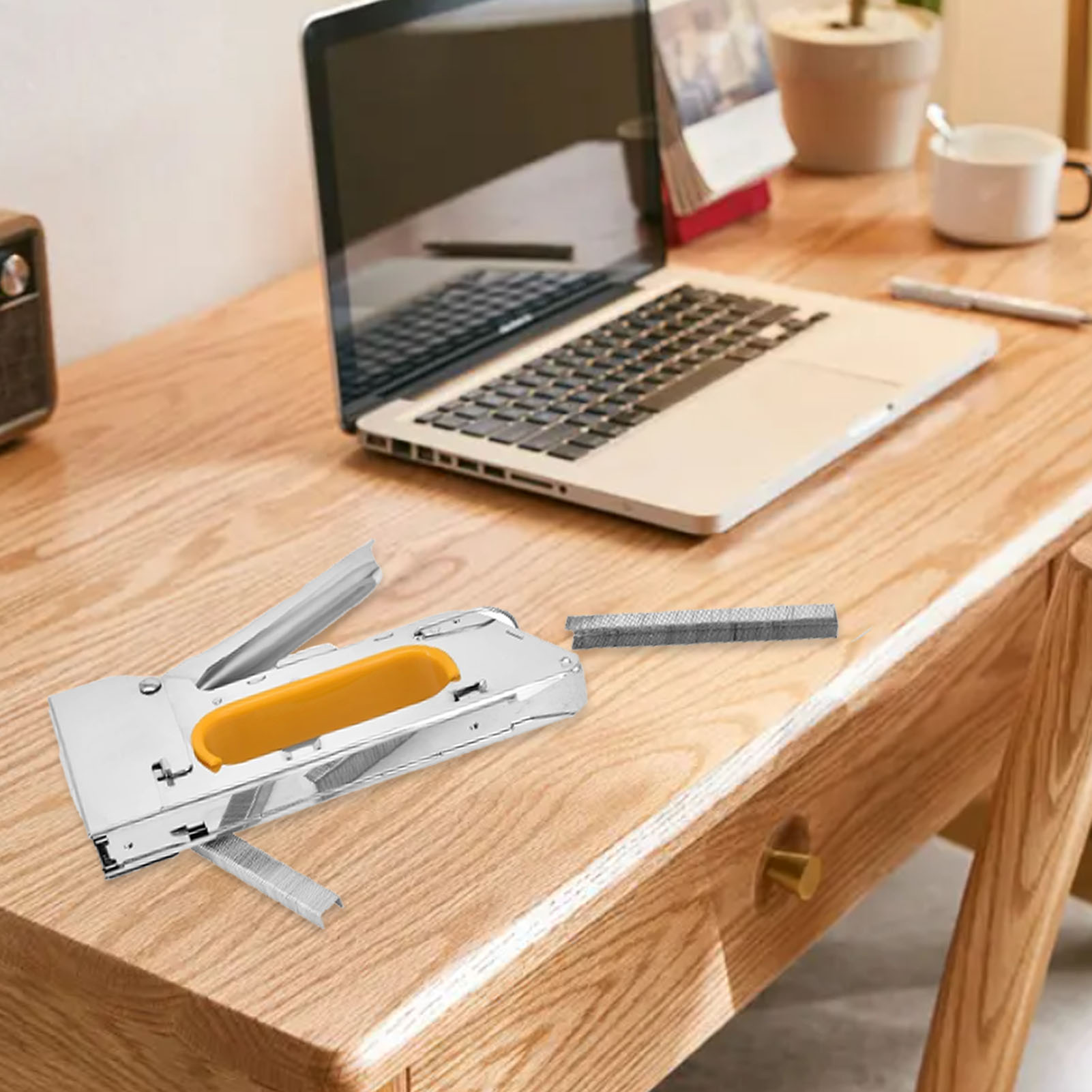 Robuster, Professioneller, Rutschfester Tacker Für Den Baustelleneinsatz Präzises Und Langlebiges Werkzeug Hochwertiger Handtacker