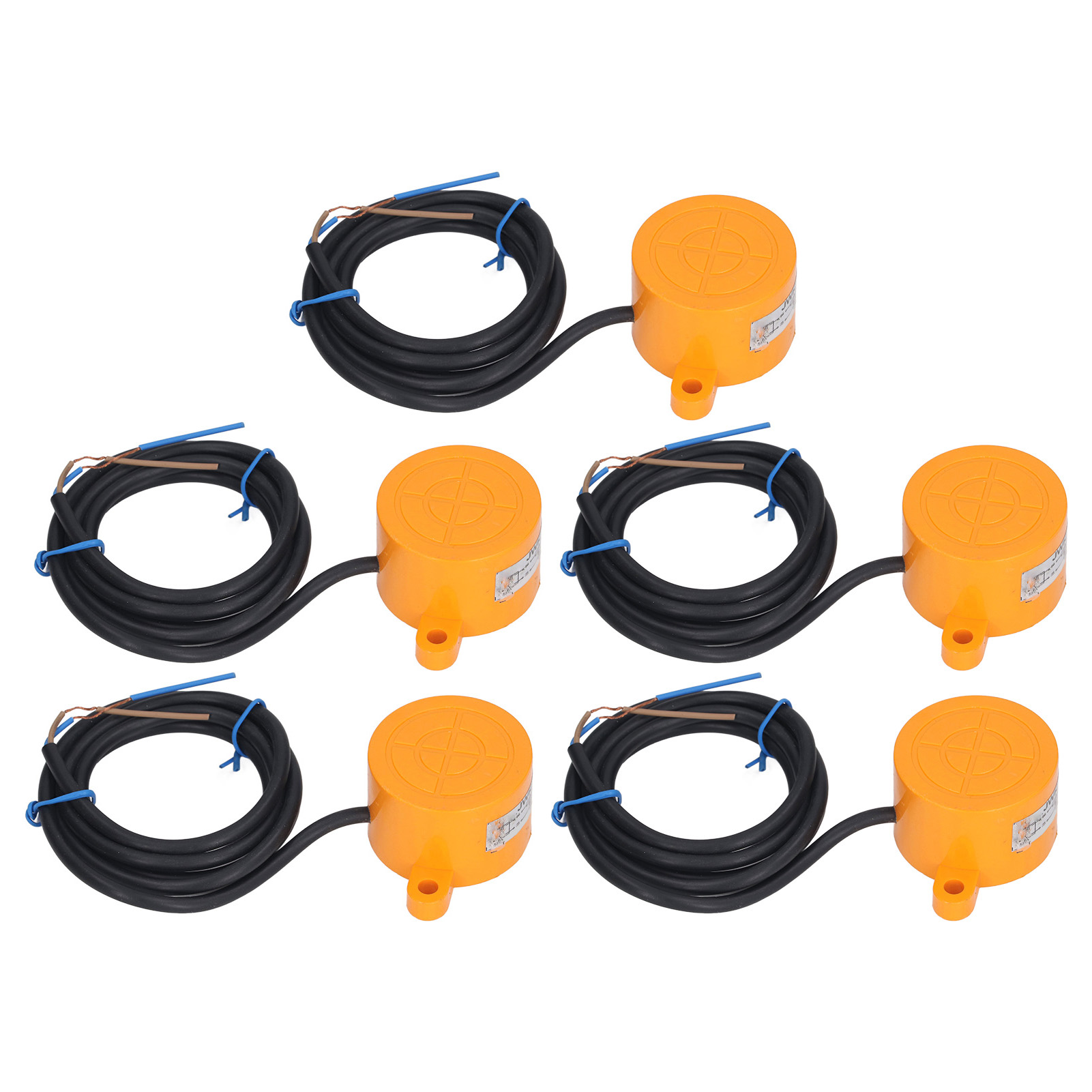 Pnp-no-näherungssensoren, 40 Hz, 10 Hz Ansprechfrequenz, Runde Form, Induktiver Detektor, Ac 90–250 V, 400 Ma, 5er-packung
