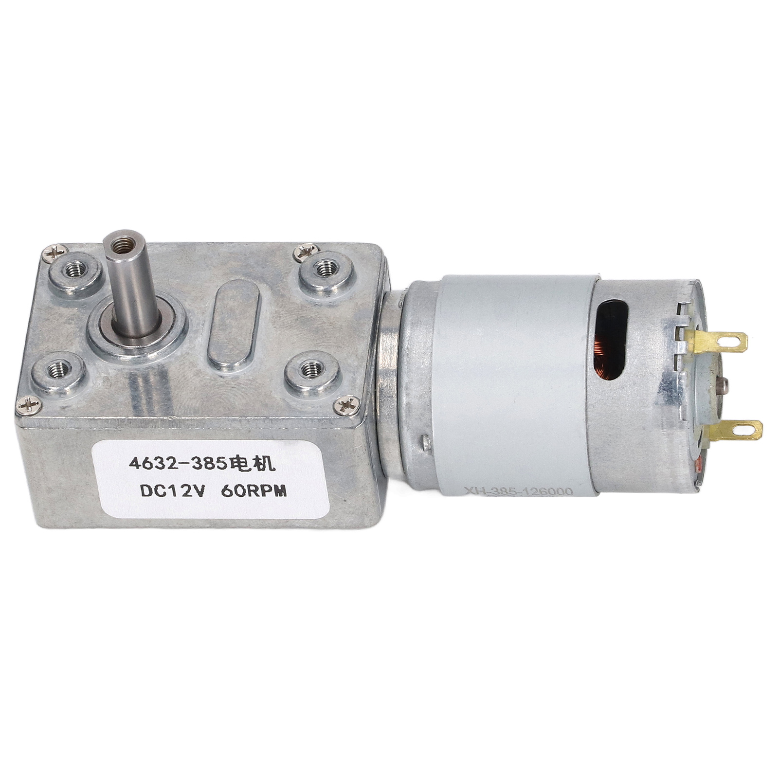 12-v-gleichstrom-schneckengetriebemotor Mit Selbsthemmung, 60 U/min, Im Uhrzeigersinn/gegen Den Uhrzeigersinn, Für Tore, Fenster, Winden