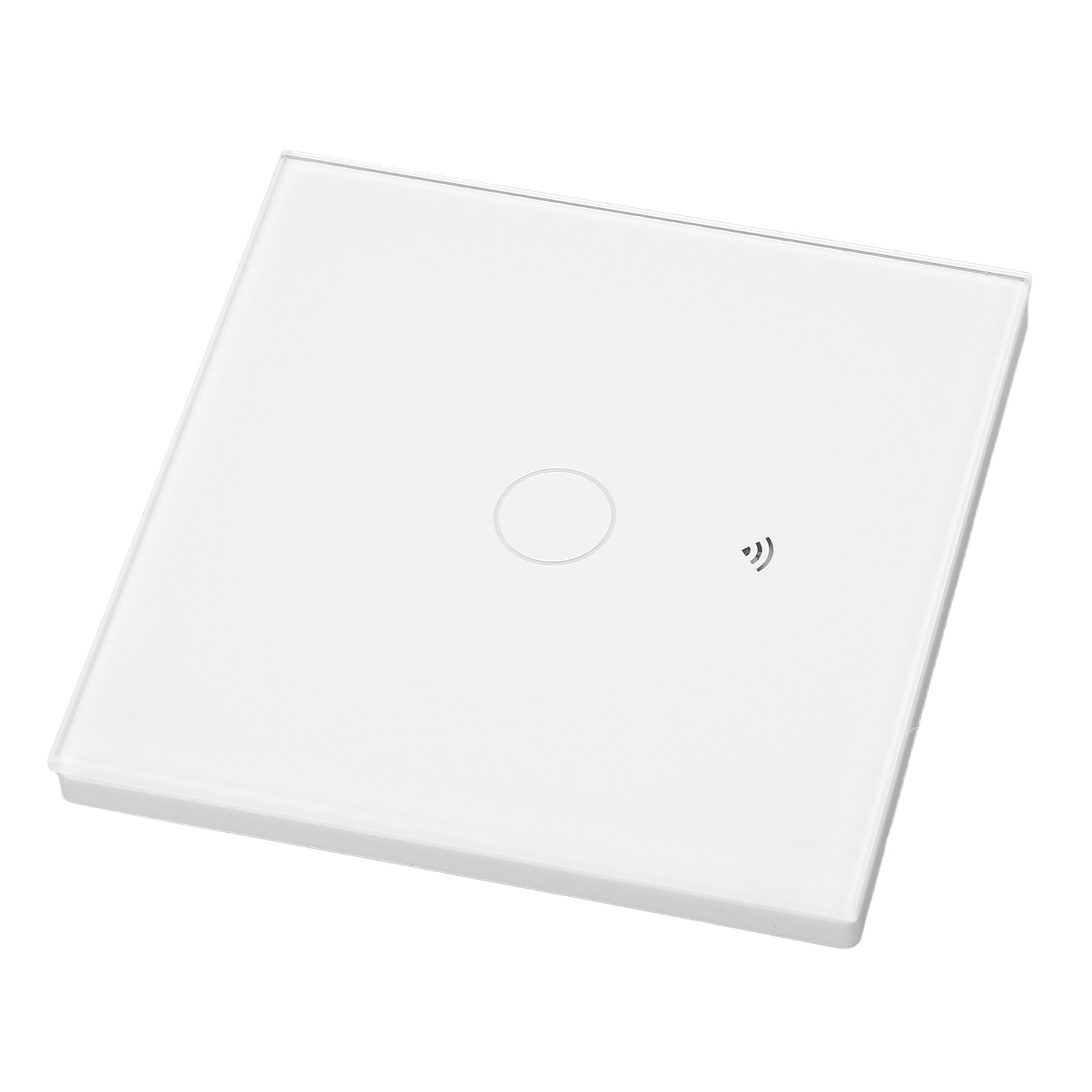 Intelligenter Wlan-wandschalter, Wasserdichtes Glas-touchpanel, Sprachsteuerung, 10-a-wechselstrom-dimmschalter (80–260 V), Kompatibel Mit Alexa Und Google Home