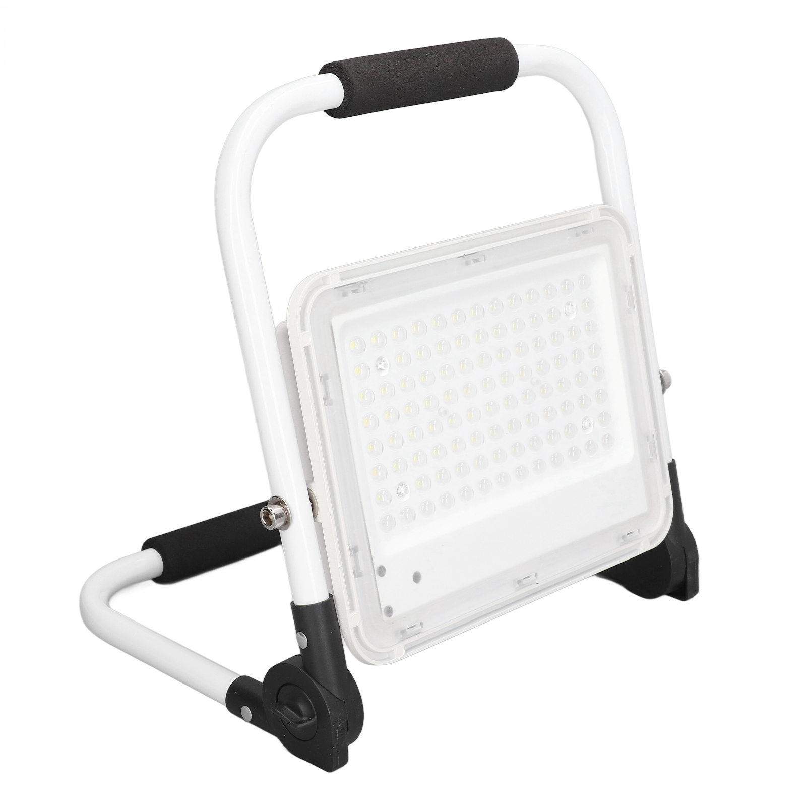 100 W, 9000 Lm, 120° Faltbarer, Tragbarer Und Wiederaufladbarer Led-flutlichtstrahler, Ip65, Arbeitsleuchte Für Baustellen, Ac 100–240 V, Eu-stecker
