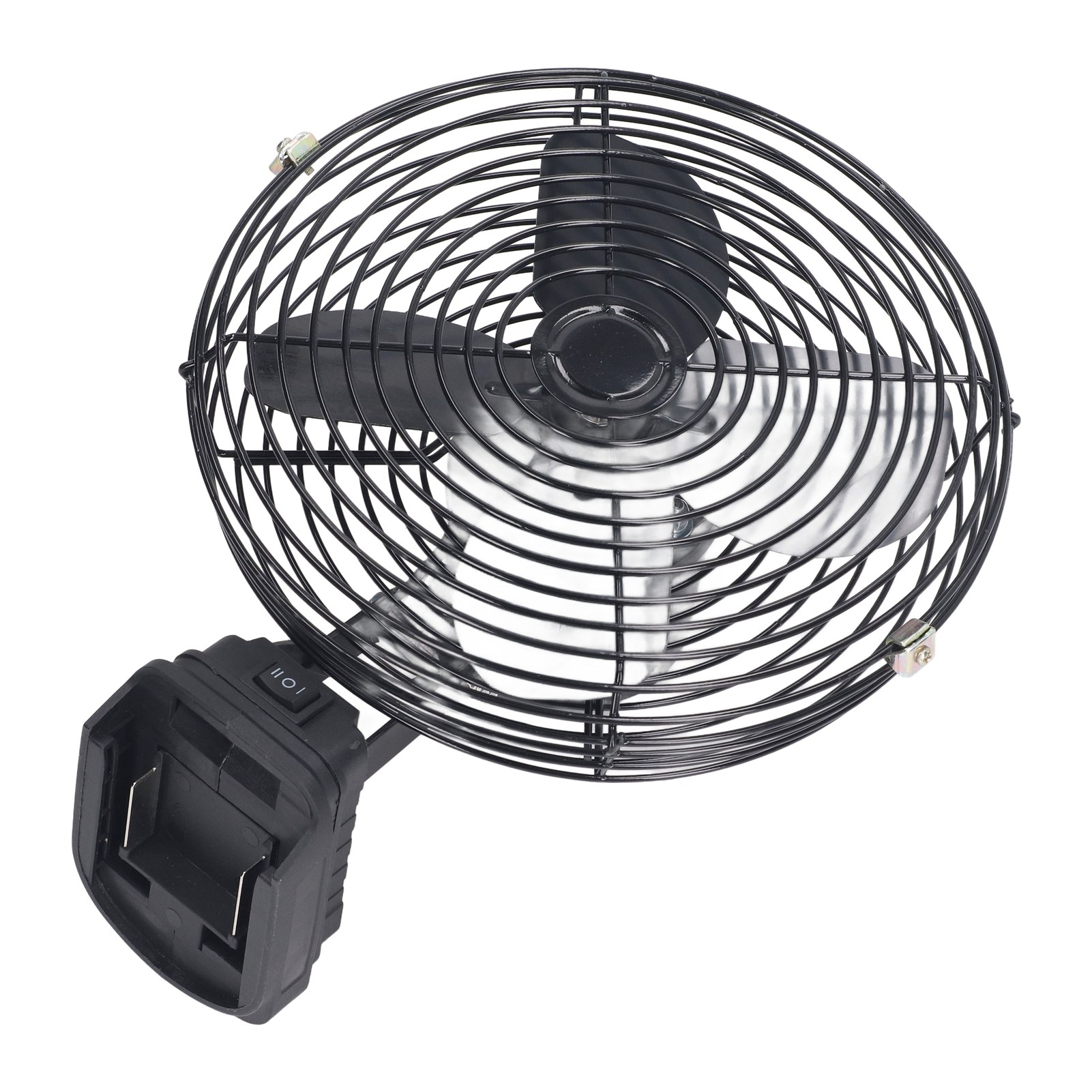 30w 8-zoll-tragbarer, Wiederaufladbarer Ventilator, 18v Kabelloser Lithium-akku, Windschutz Für Outdoor-camping, Leistungsstarker Elektrischer Ventilator Mit Kühlschaum.