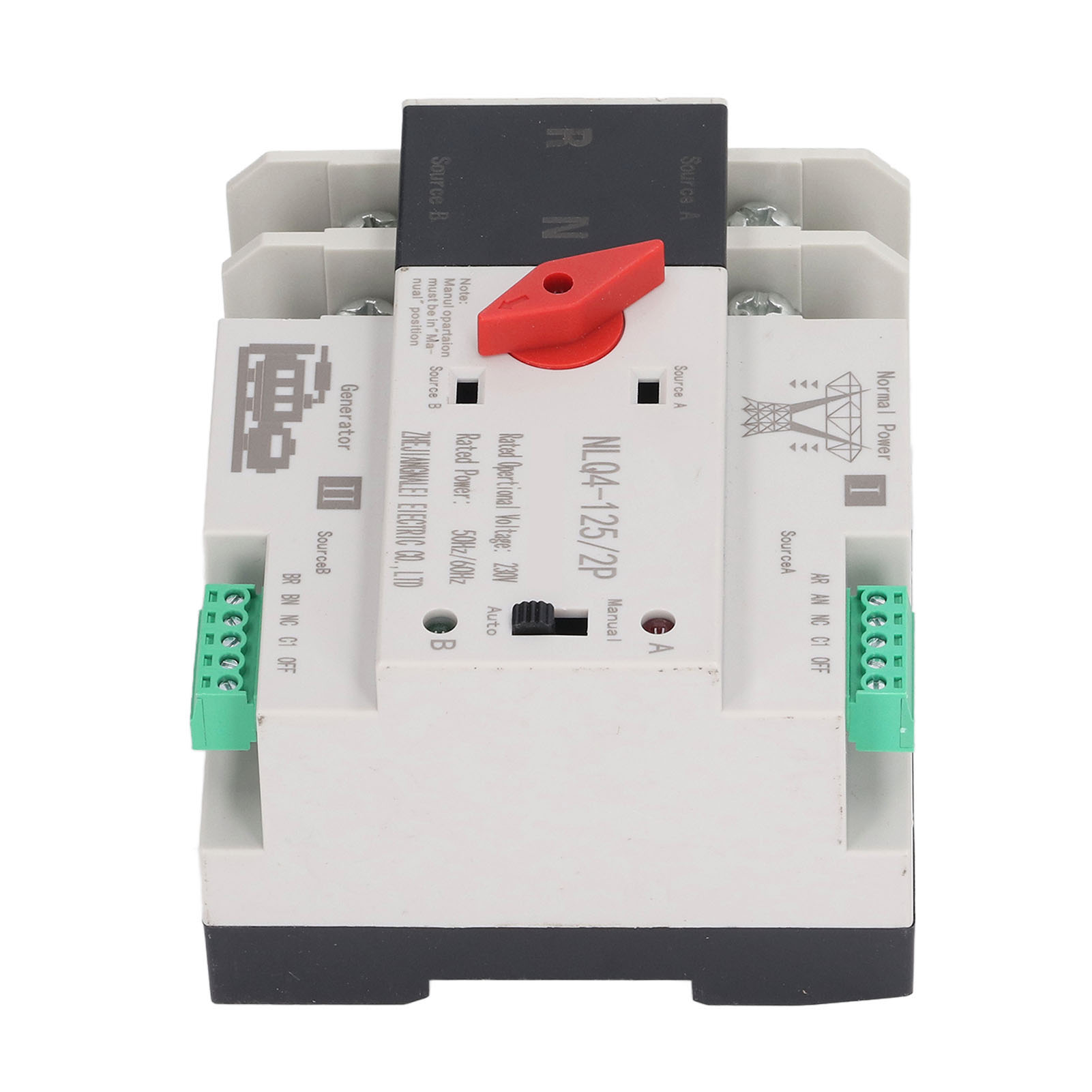 Automatischer Umschalter 2p 63a Ac230v, Unterbrechungsfreier Generator-backup-schalter, Stromquellen-wechselrichter