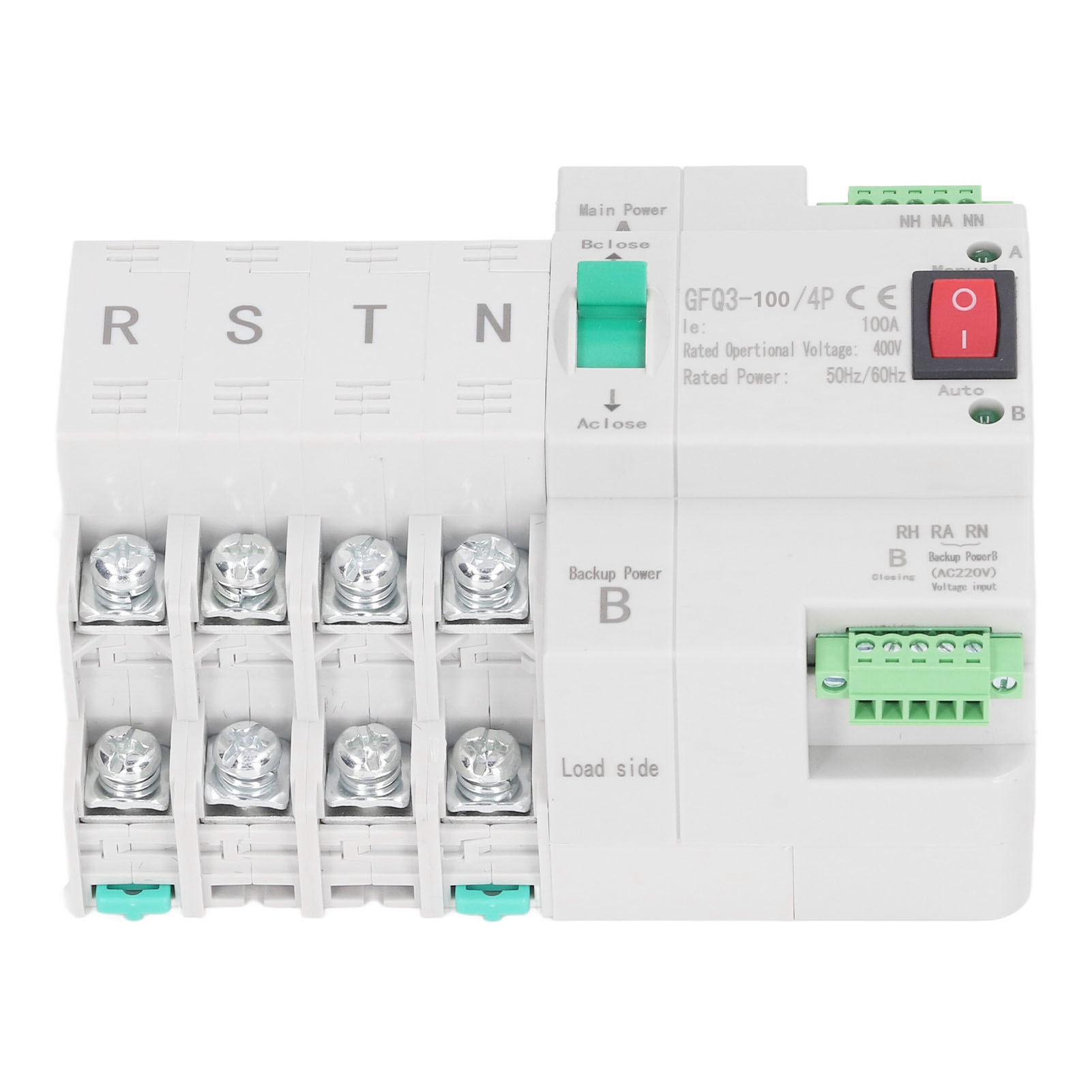Automatischer Umschalter Mit Zwei Netzteilen, 100 A, 4-polig, 2 Modi, Ac 400 V, Elektrischer Wahlschalter Für Zuhause