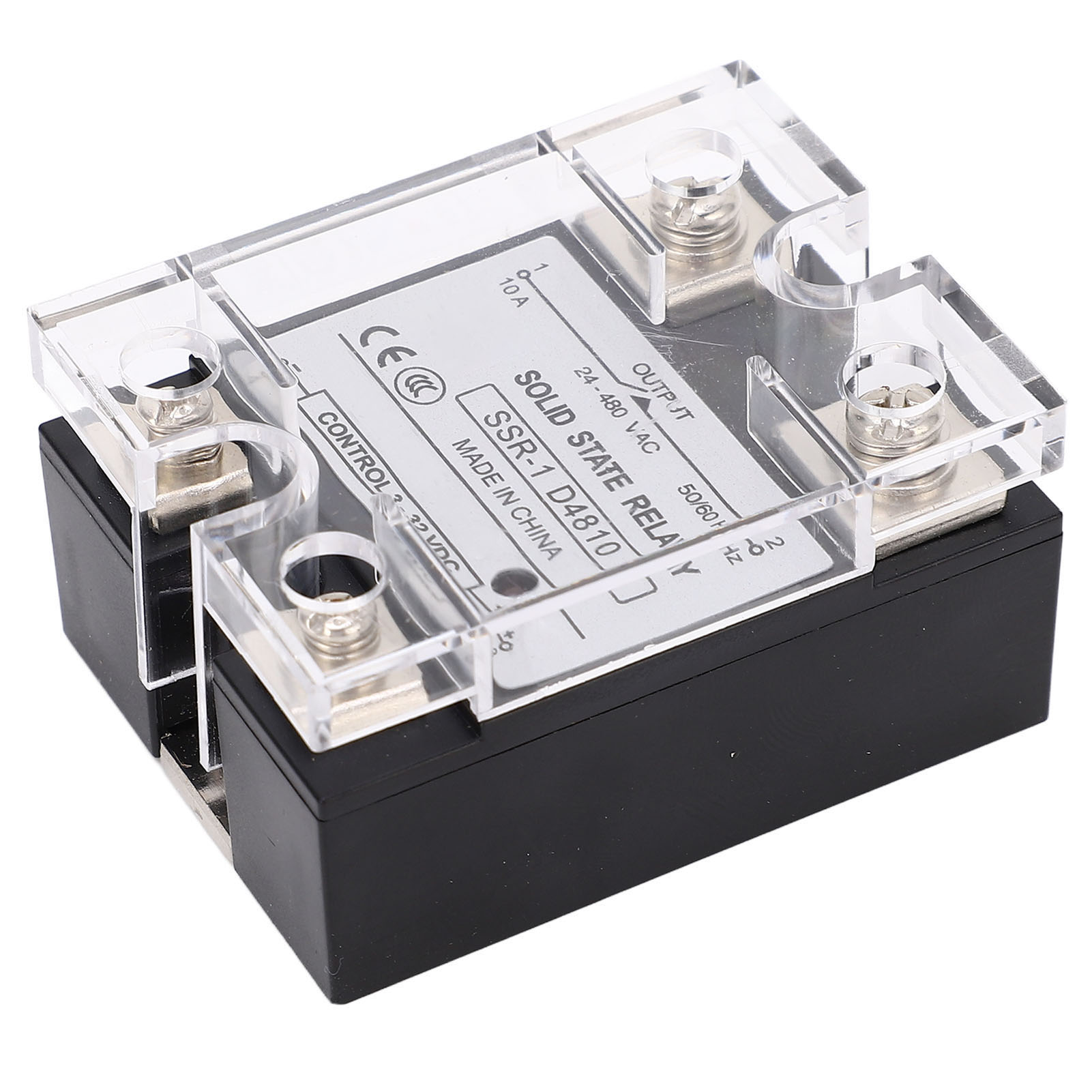 10-a-halbleiterrelais, Ssr-halbleitermodul, Dc-steuerung 3–32 V, Ac-last 24–480 V, Robuster Optischer Schalter