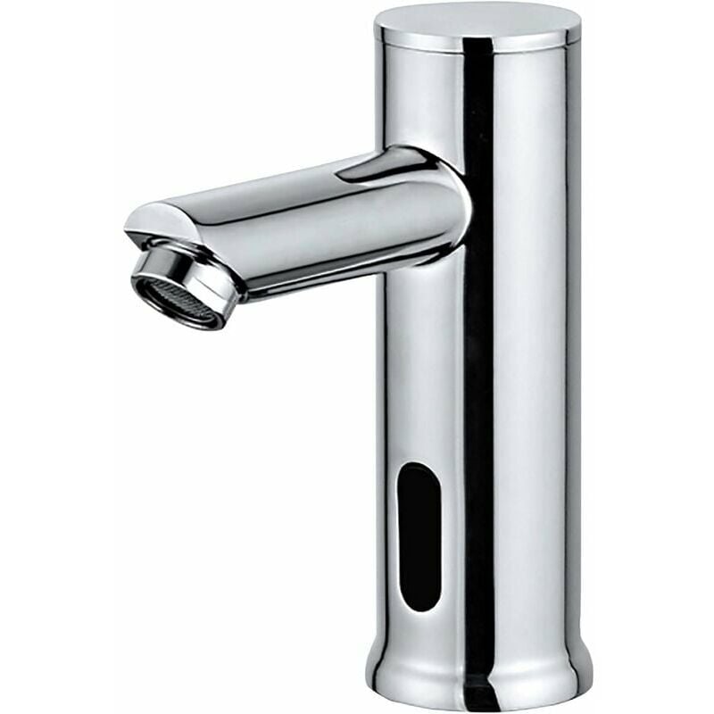 Automatischer Waschtischhahn S1, Elektronischer Mischer Mit Infraroterkennung, Ein Kaltwasseranschluss, Berührungsloser Sensor, 1 Wasserzulauf.