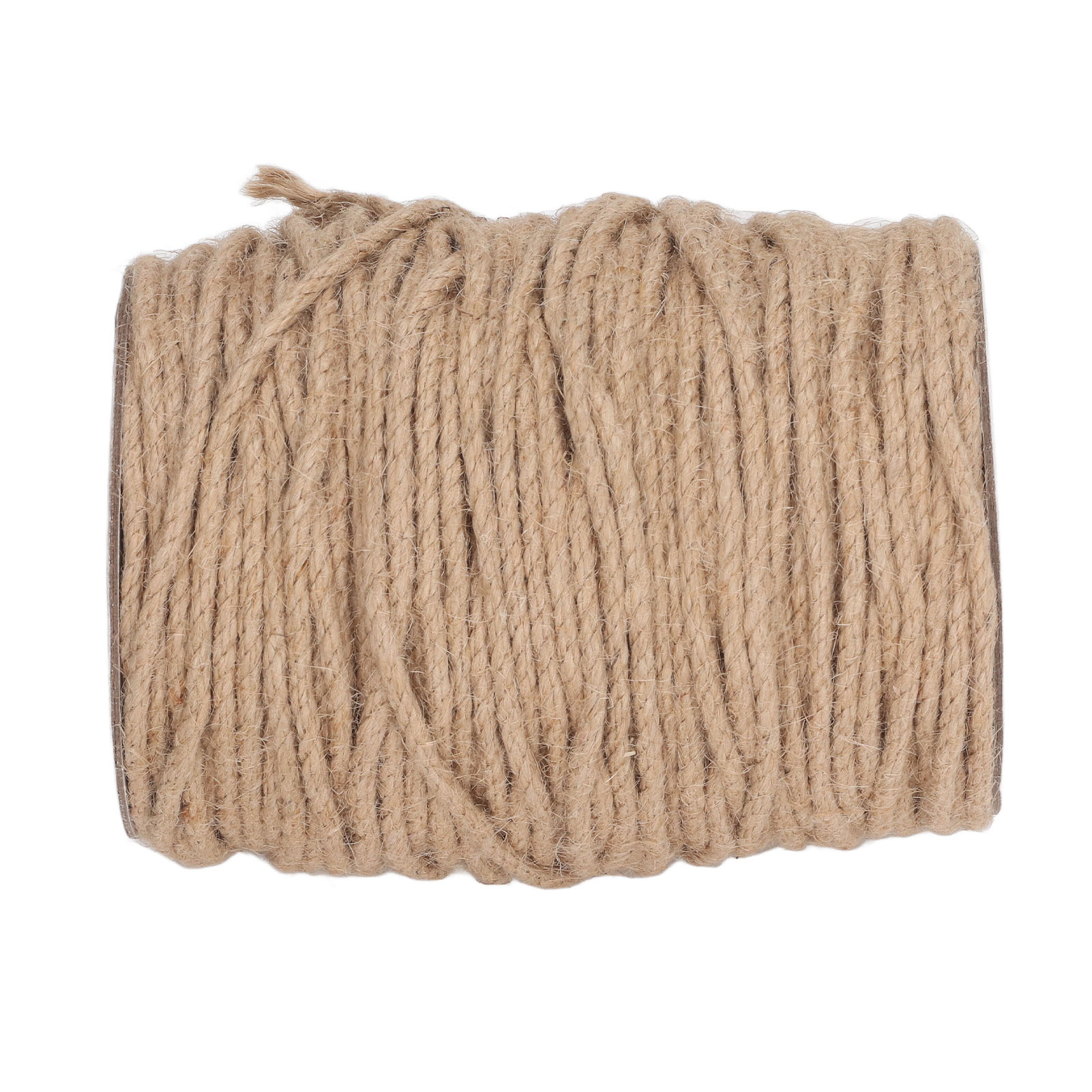 Natürliches Hanf-jute-seil 4 Mm, 3 Stränge, 100 M, Bindfaden Für Diy-projekte, Gartendekoration, Kunstwerke Und Kreative Vorhaben.