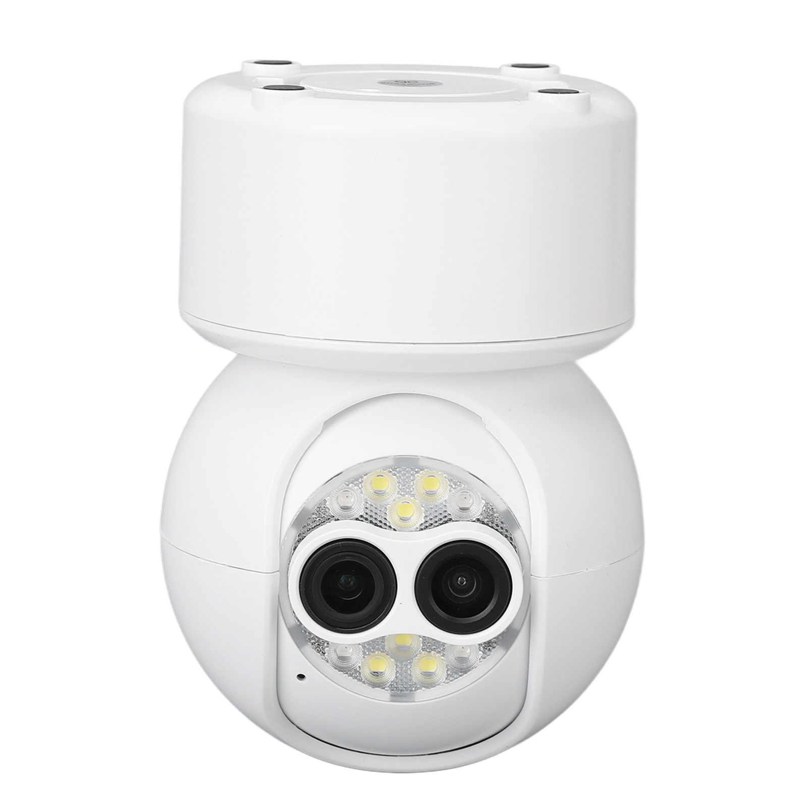 Kabellose Wlan-überwachungskamera Für Den Innenbereich, Dual-objektiv Mit Einstellbarem Fokus, 1080p Hd, 100–240 V Eu-netzteil