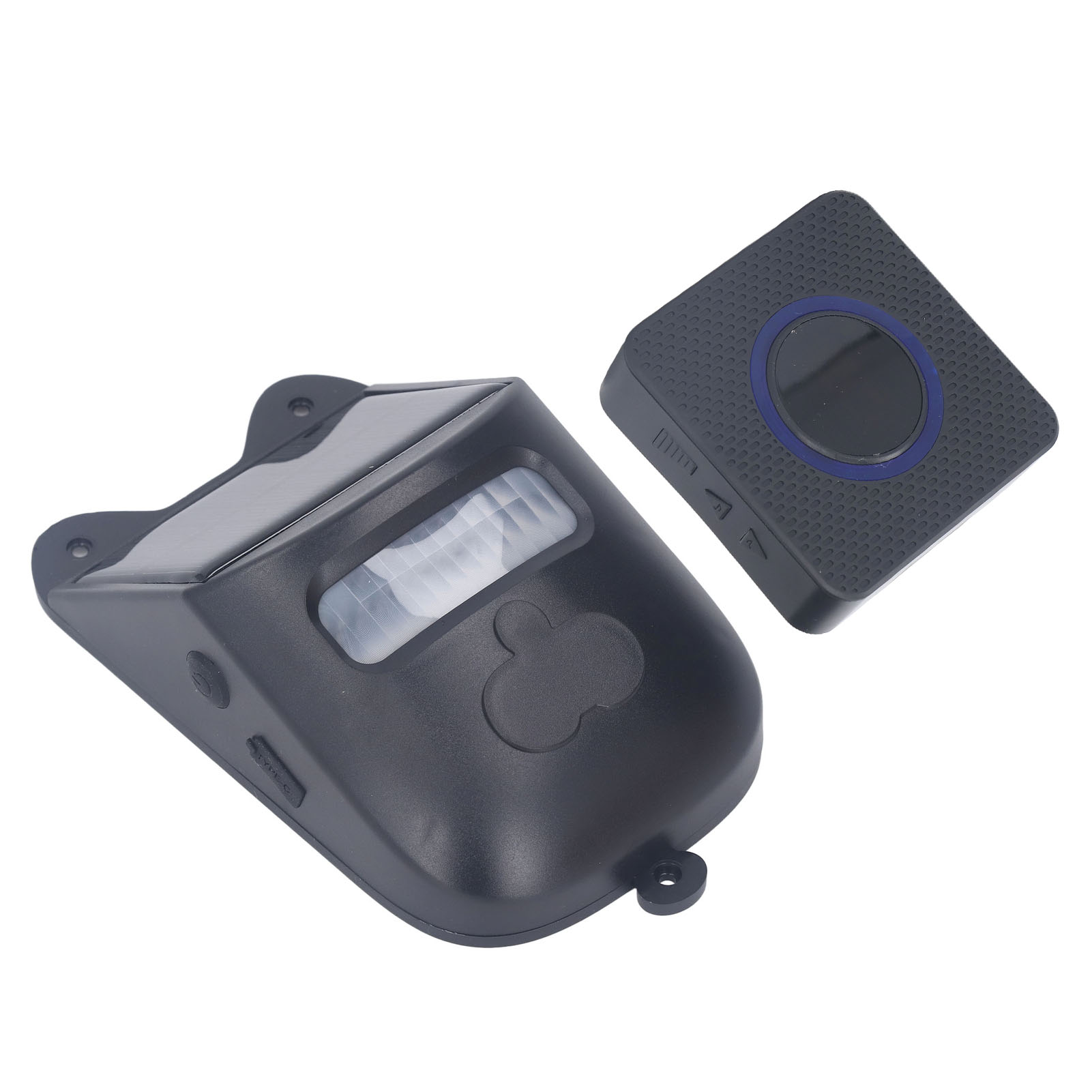 Kabellose Solar-türklingel, Infrarot-bewegungsmelder, Ip65-alarm Für Landwirtschaft, Camping, Haus Und Garten, Eu-stecker 110–240 V