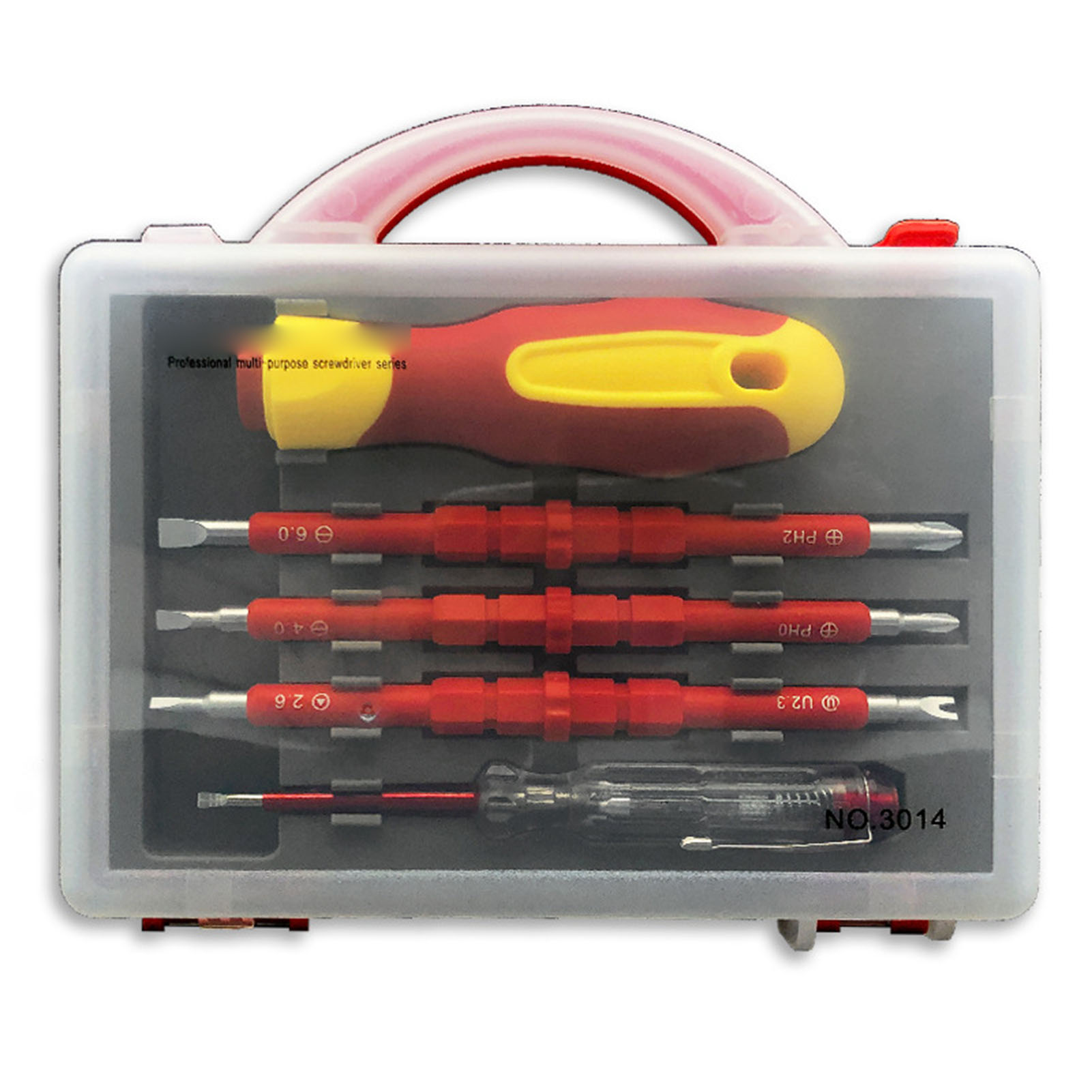 5-in-1 Isoliertes Multifunktions-schraubendreher-set, Präzisionswerkzeugset Für Elektrische Wartungsarbeiten, Antistatischer Griff, Austauschbare Bits, Heimwerker-wartung.