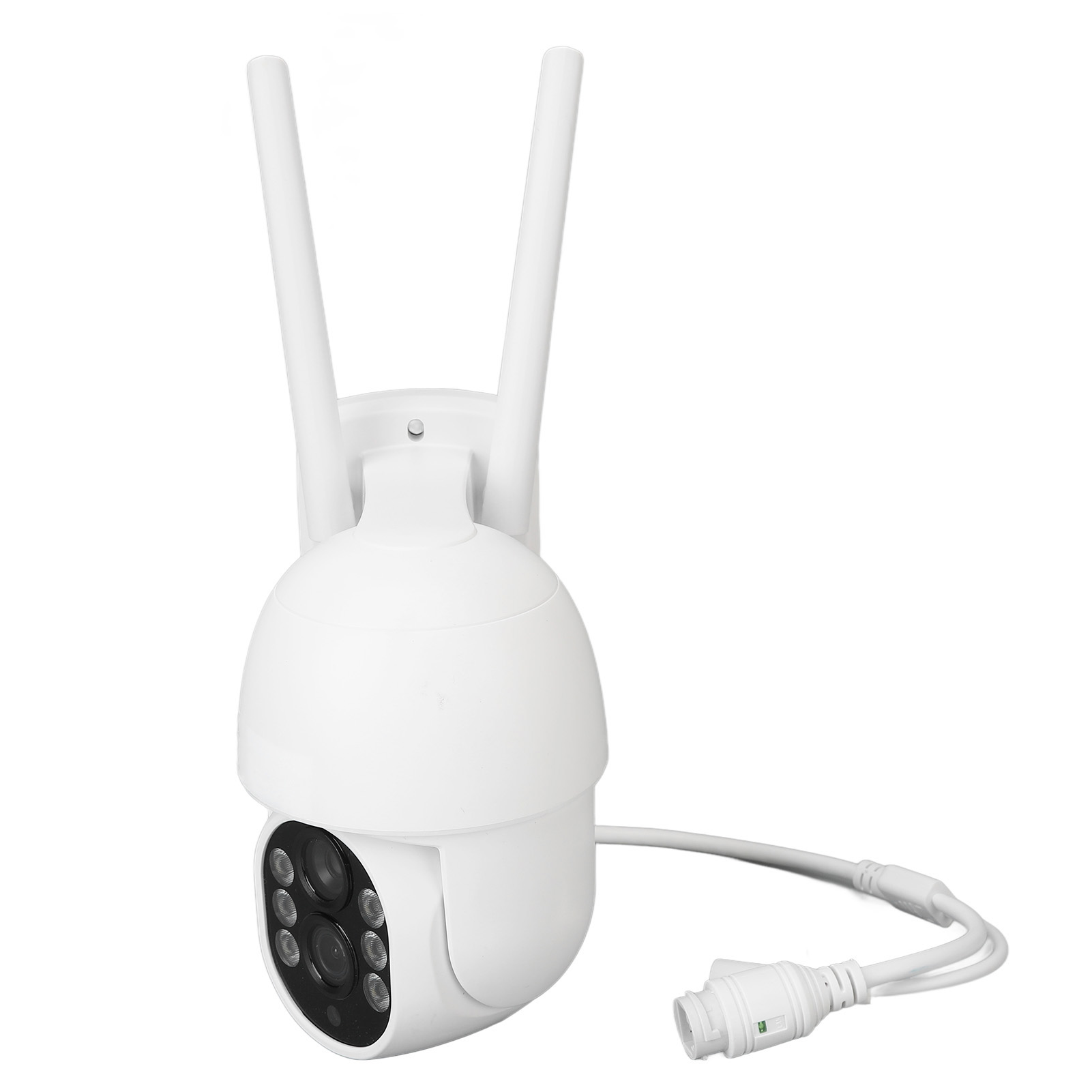 Wlan-überwachungskamera Für Den Außenbereich Mit 2 Zoomobjektiven, Ptz-neigung 350°, Schwenkbereich 90°, 1080p-farbauflösung Und Nachtsicht, 110–240-v-eu-stecker