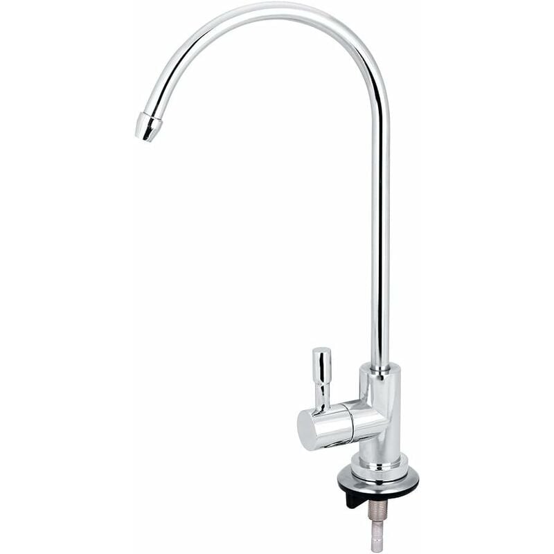 Robinet D'Évier De Cuisine 1/4'' Tactile Pour Osmose Inverse - Cou D'Oie Avec Filtre D'Eau Potable Et Connexion Rapide