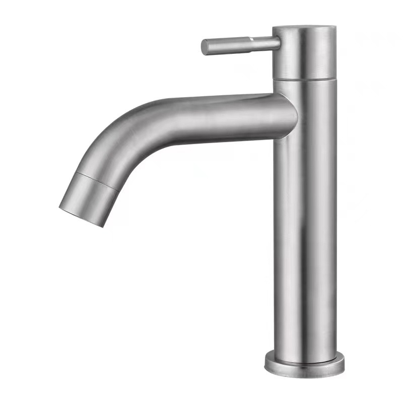 Grifo Lavabo, Grifo Monomando Lavabo Agua Fría Y Caliente, Grifos Para Lavabo De Encimera, Grifos Mezclador De Baño De Acero Inoxidable 304