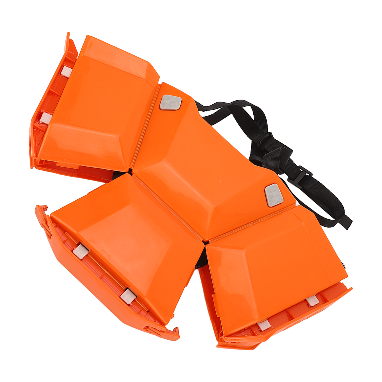 Hochfester, Faltbarer Kunststoffhelm, Schutzhelm Für Baustellen, Sport, Reisen, Arbeiten Im Freien, Orange