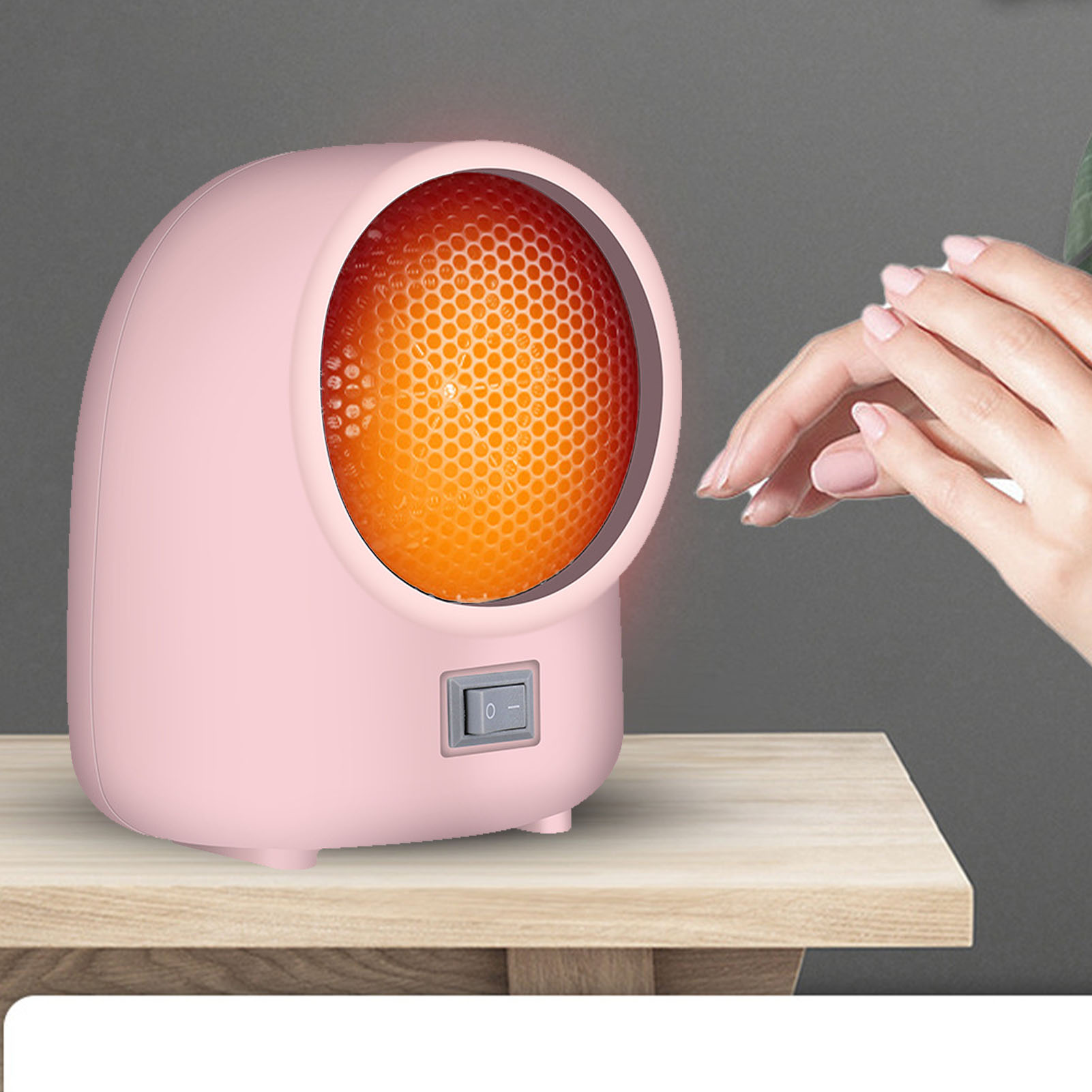Mini-schnellheizgerät Mit Überhitzungsschutz, Kleine Heizung Für Zuhause Oder Büro, Rosa, Eu-stecker 220 V