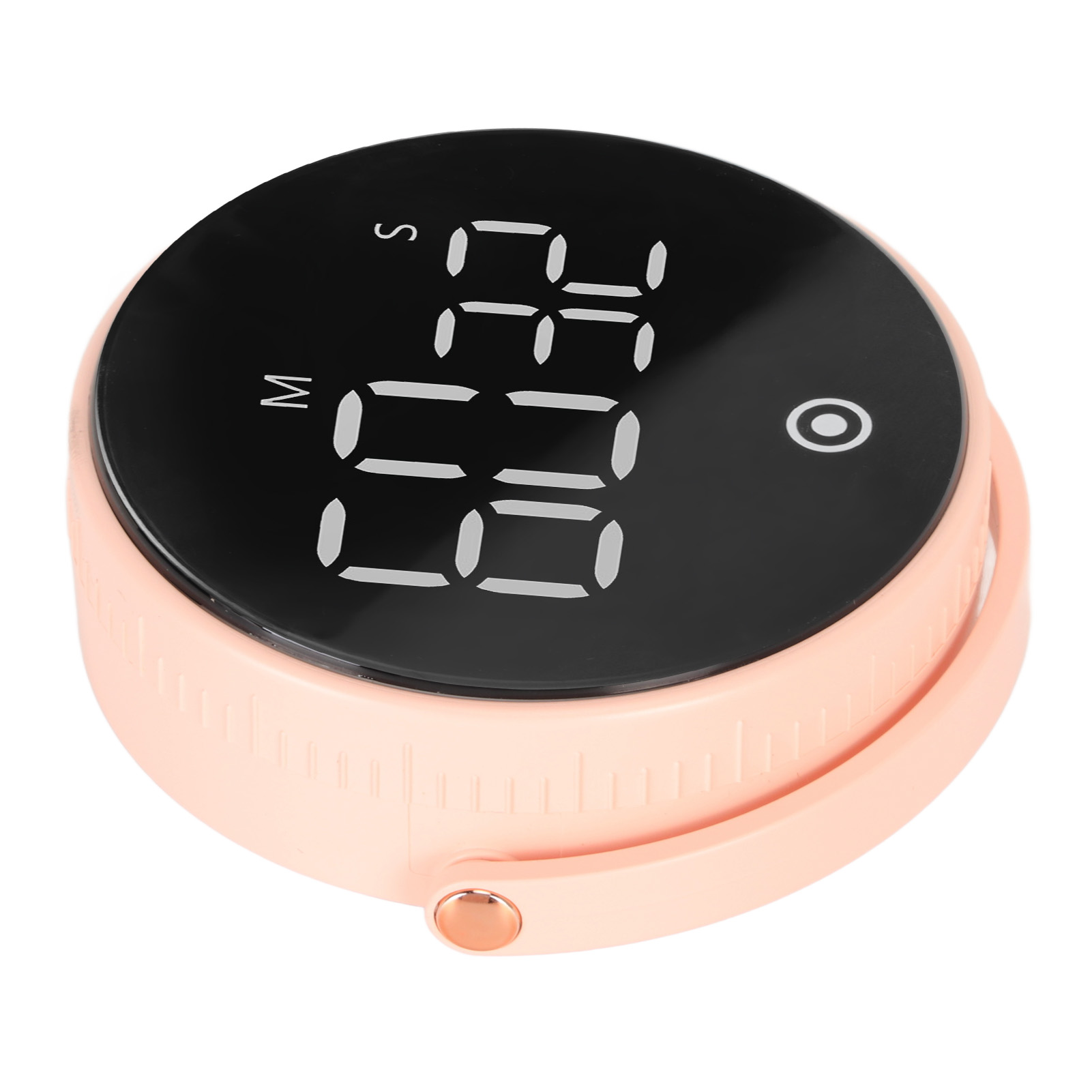 3-in-1 Digitaler Led-timer, Drehbar, Magnetisch, Geräuschlos, Abs-gehäuse, Silikonknöpfe, Rosa Küche