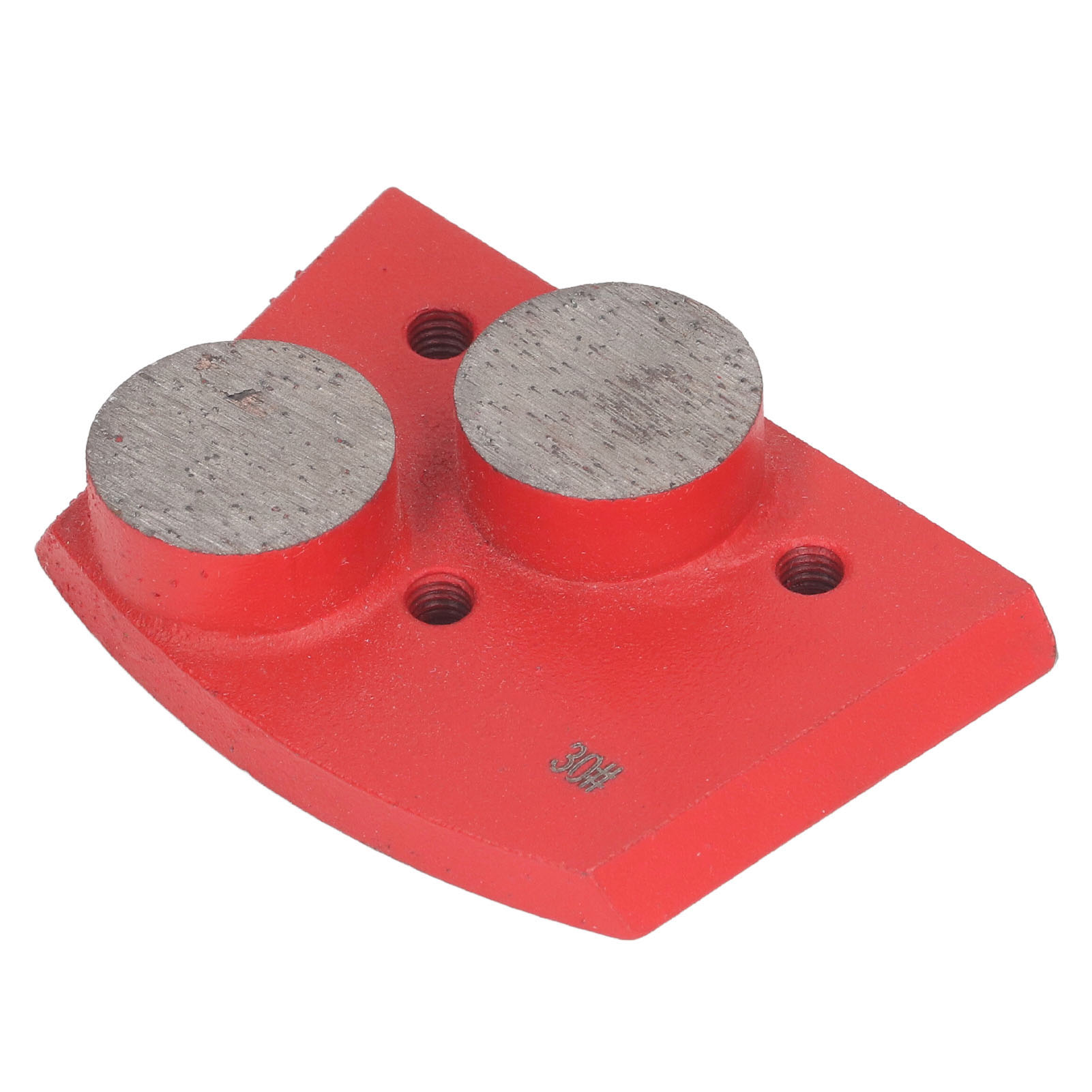 Set Mit 3 Diamantschleifblöcken Für Beton- Und Zementböden, 2 Segmente, Körnung 30, Rot, Zum Schleifen Und Streichen