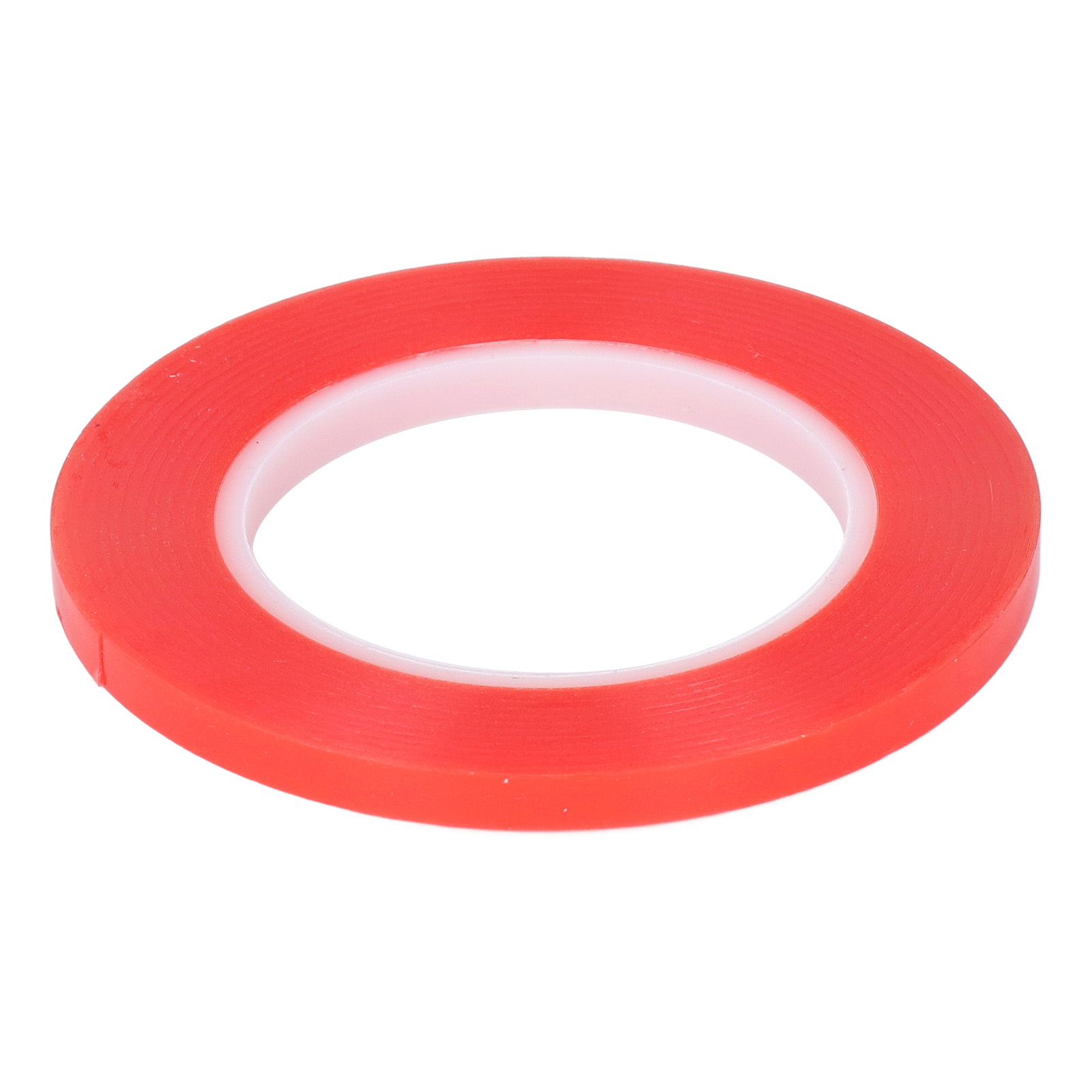 Rotes, Doppelseitiges Pet-klebeband Im Ring, Selbstklebend, Wasserdicht, Zum Befestigen Von Haushaltsgegenständen, Ø 15 Mm / 0,59 Zoll, 1 Stück
