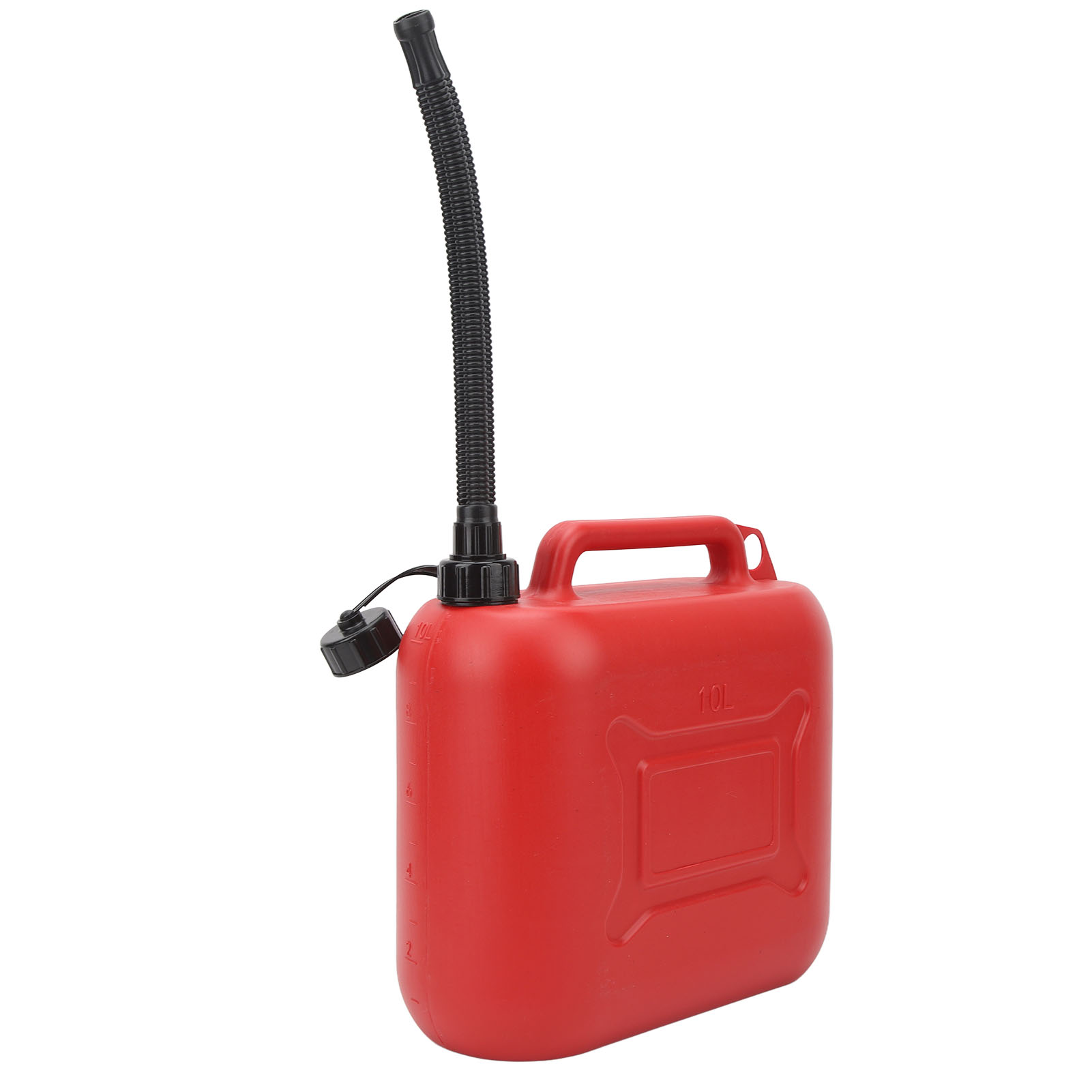10-liter-benzinkanister In Rot, Feuerfester Abs-tank Mit Selbstentlüftendem Auslauf, Für Rasenmäher, Kettensäge Und Gartengeräte.