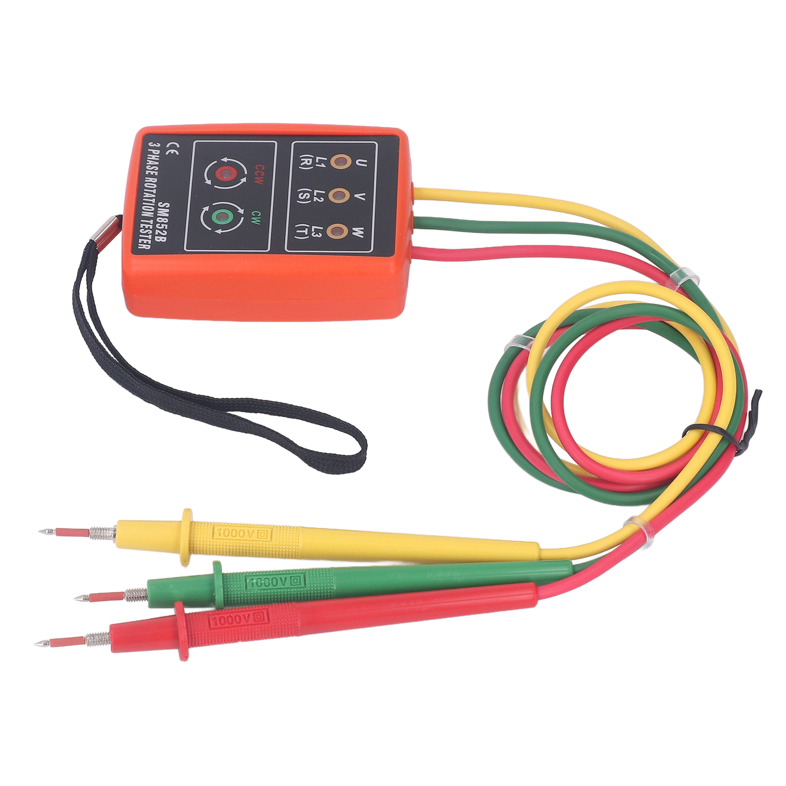 Tragbares Drehstrom-phasenfolgemessgerät Sm852b, Wechselstrom-phasenrotationsanzeiger, Spannungs- Und Stromdetektor, Elektrisches Messgerät