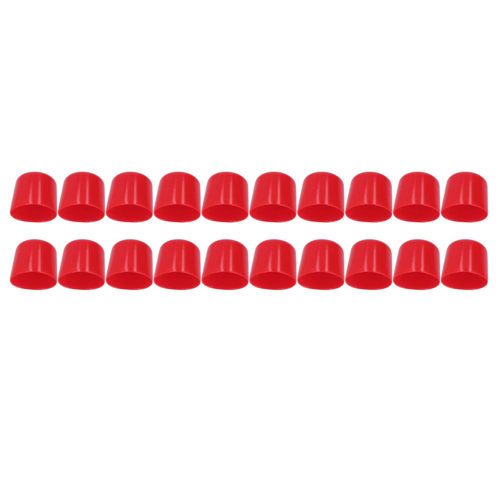 20 Rote Pvc-schutzkappen, 30 Mm Gewindeschutzstopfen, Korrosionsbeständig, Elastisch, Flammhemmend, Leicht, Schraubverschluss