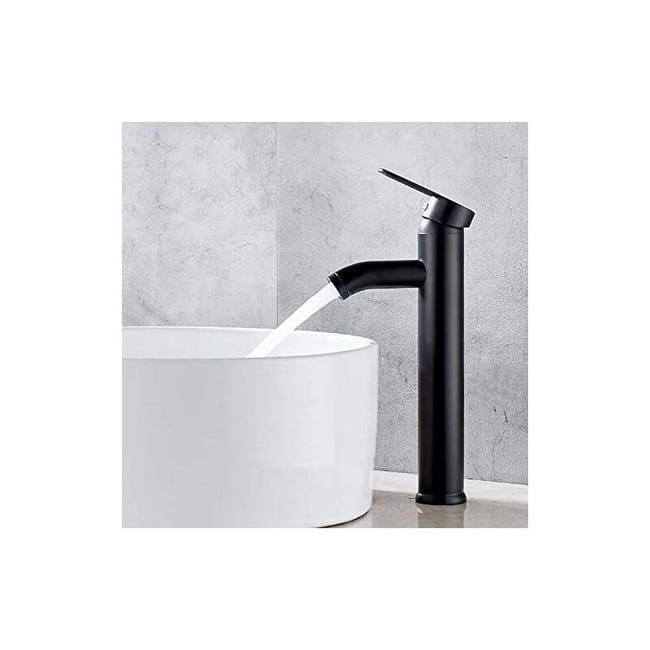 Robinet De Lavabo De Salle De Bain Noir, Robinet De Salle De Bain De Haute Qualité, Résistant À L'Usure, Adapté Au Diamètre Intérieur 32 Mm-42 Mm (sku Produit : 94940535 Sku Offre : Lehuamwj403)