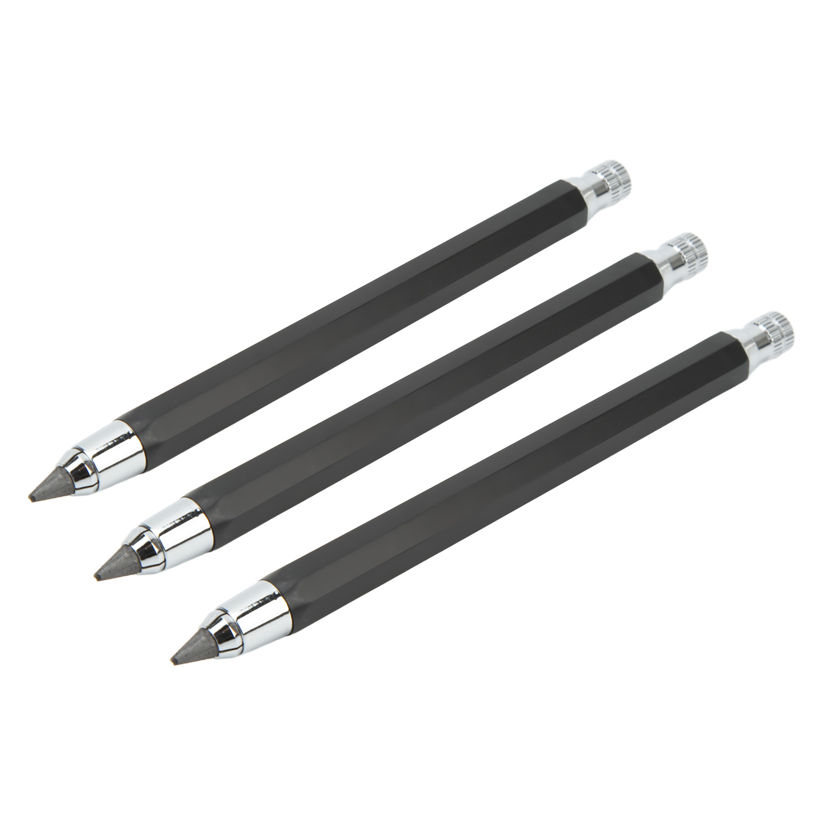 5,6 Mm Druckbleistift Für Schreiner, 3er-set Anreiß- Und Markierungswerkzeuge Für Die Holzbearbeitung, Schwarz