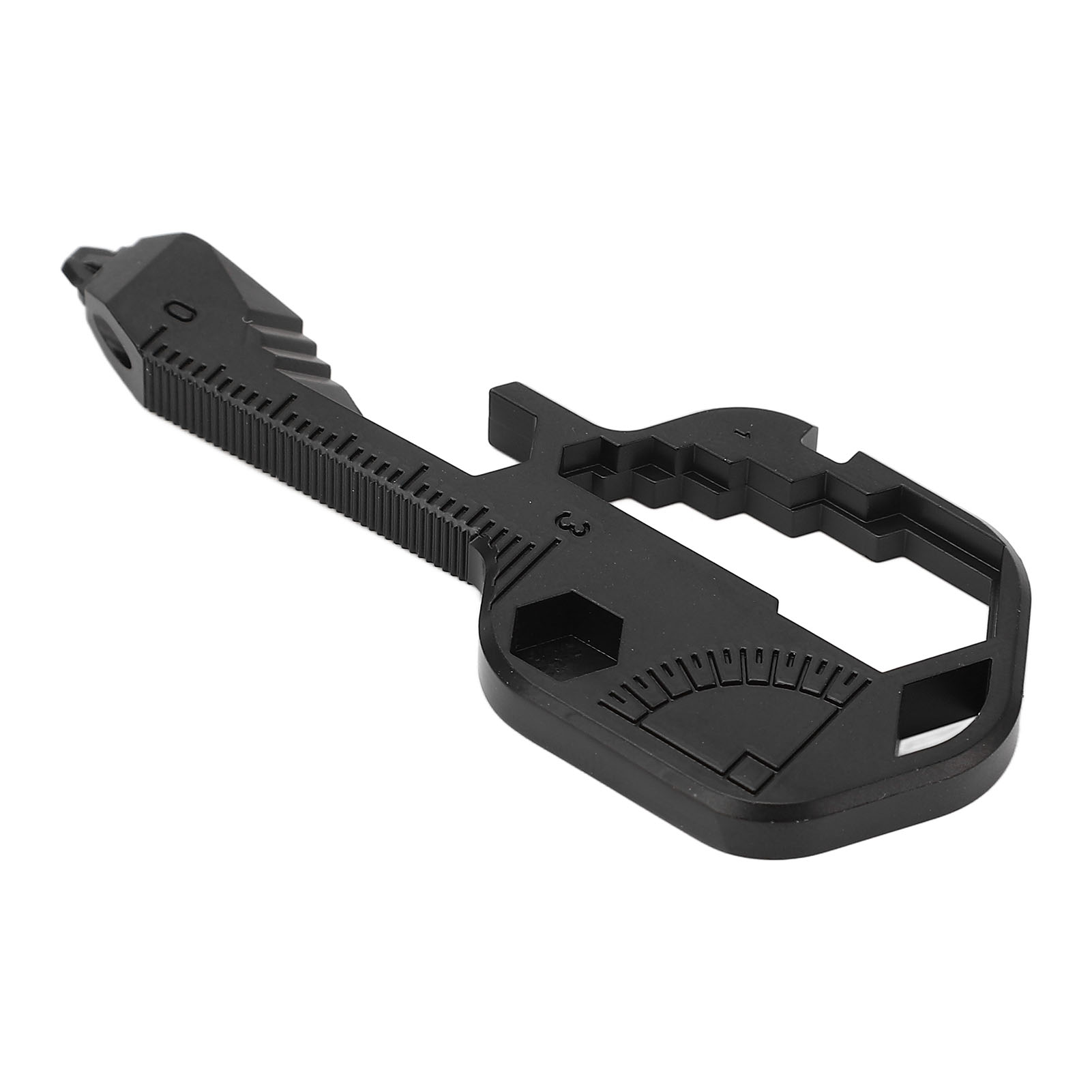 24-in-1 Edelstahl-multitool, Multifunktionales Tragbares Schlüsselanhänger-werkzeug Für Outdoor-aktivitäten, Schwarzes Taschenwerkzeug