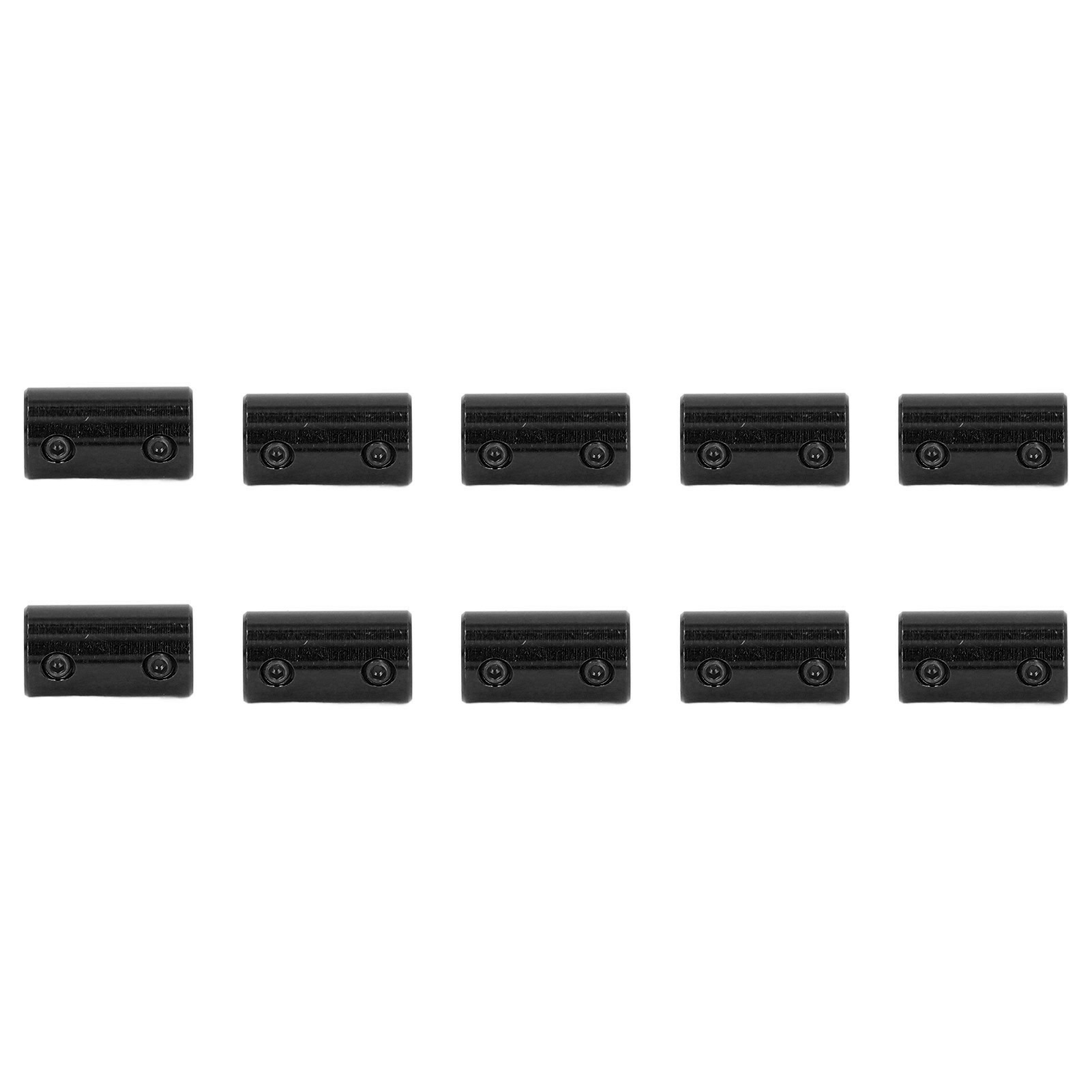 Schrittmotor-wellenkupplung (14 Mm X 25 Mm), 5 X 5 Mm Gelenkverschraubung, 10er-packung Schwarze Steckverbinder, 0,2 X 0,2 Zoll Wellenhülse