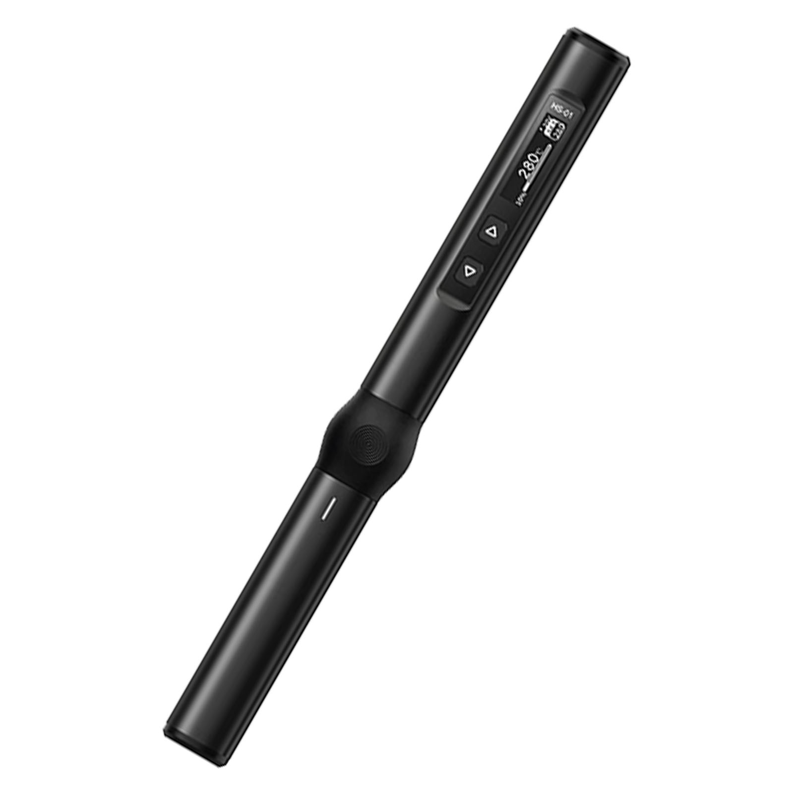 Tragbarer Digitaler Elektrischer Lötkolben Mit Ständer, Lötspitzen, Typ-c-kabel, 9–24 V Gleichstrom, Schwarz, Komplettset