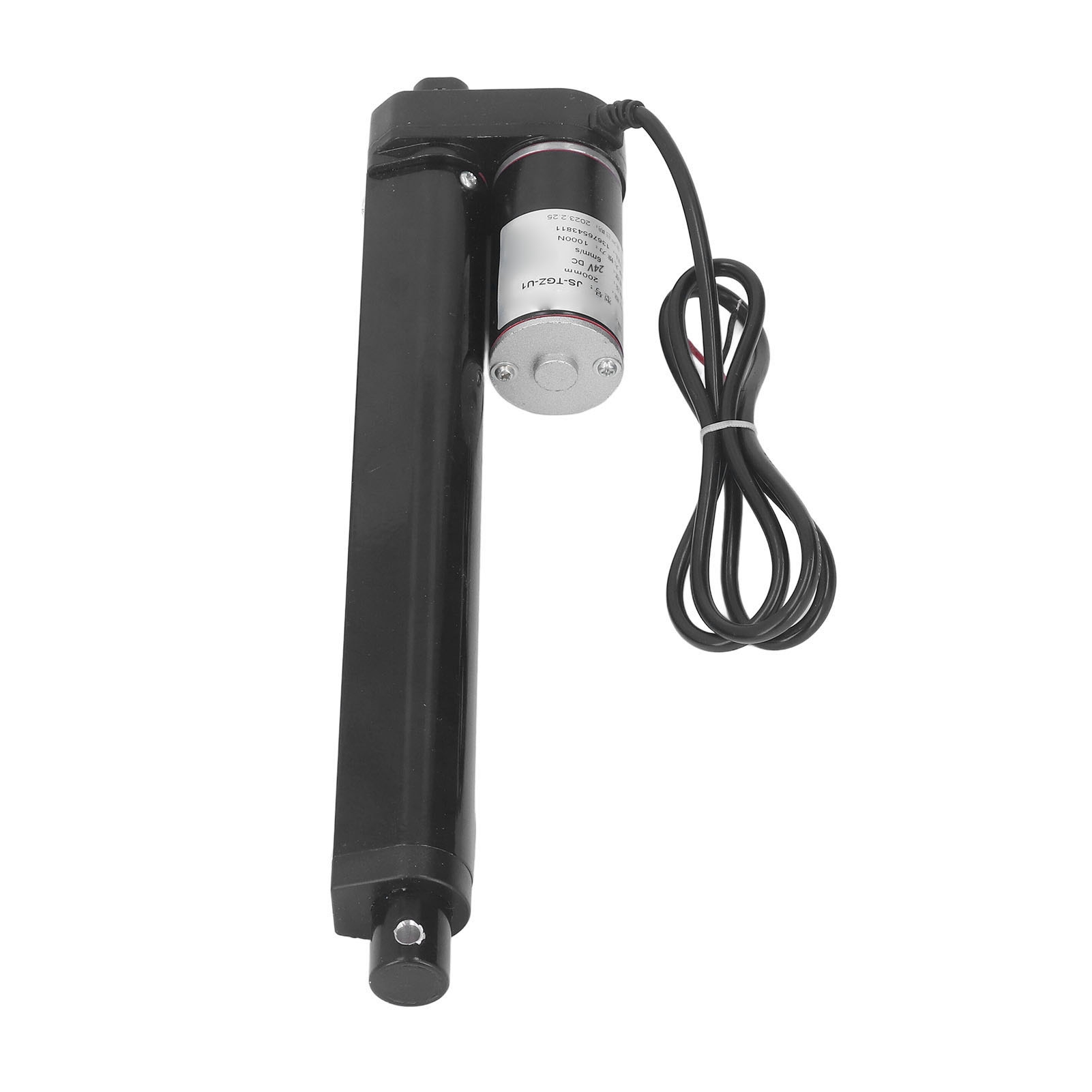 Linearer Elektrischer Stellantrieb 1000 N, 200 Mm Hub, Schutzart Ip65, Schwarz, 24-v-motor Mit Endschaltern, Fernbedienungsset Und Steuerung