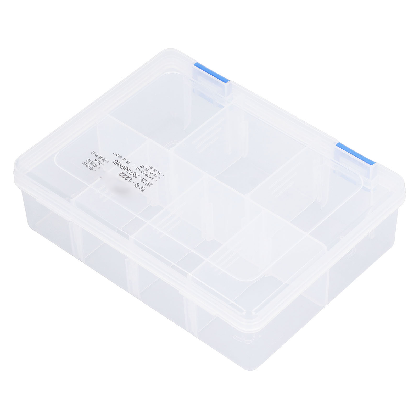 Transparente Aufbewahrungsbox Mit 7 Fächern Und Herausnehmbaren Trennwänden, Kleinteile-organizer Aus Pp-kunststoff, Modularer Aufbewahrungsbehälter