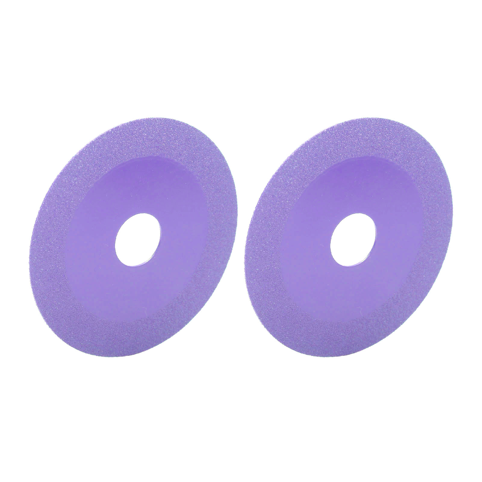 100-mm-diamanttrennscheibe, Bohrung 22,23 Mm, Hochmanganhaltiger Stahl, Trennsägeblatt Für Glas Und Kristall, 2 Stück, Violette Tönung.