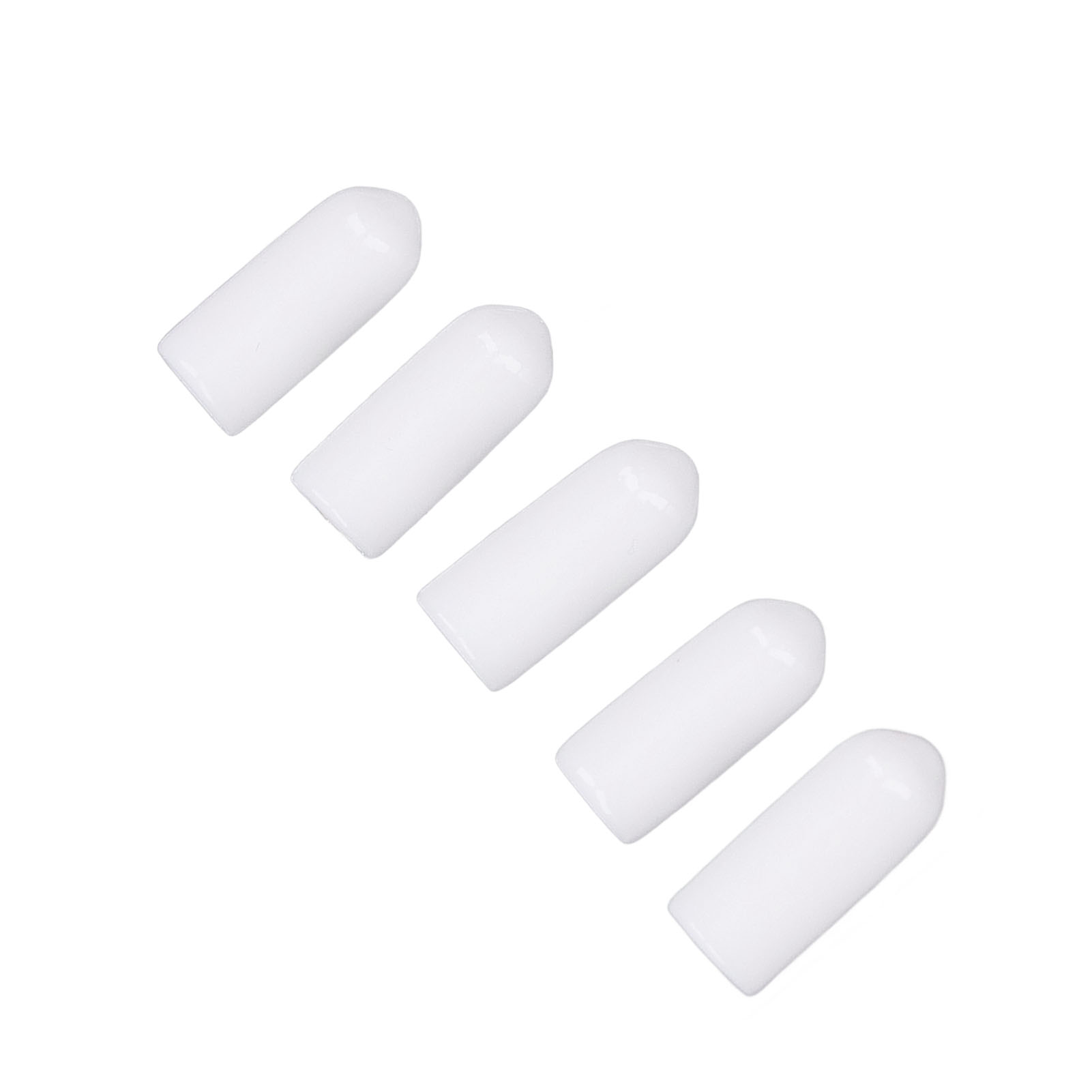 Weiße Pvc-schutzkappen, 100 Stück, Flexible, Alterungsbeständige, Flammhemmende Kappen, Sicherheitskappen Für Schrauben, Durchmesser 4,5 Mm, Flammhemmend, Für Den Innen- Und Außenbereich.
