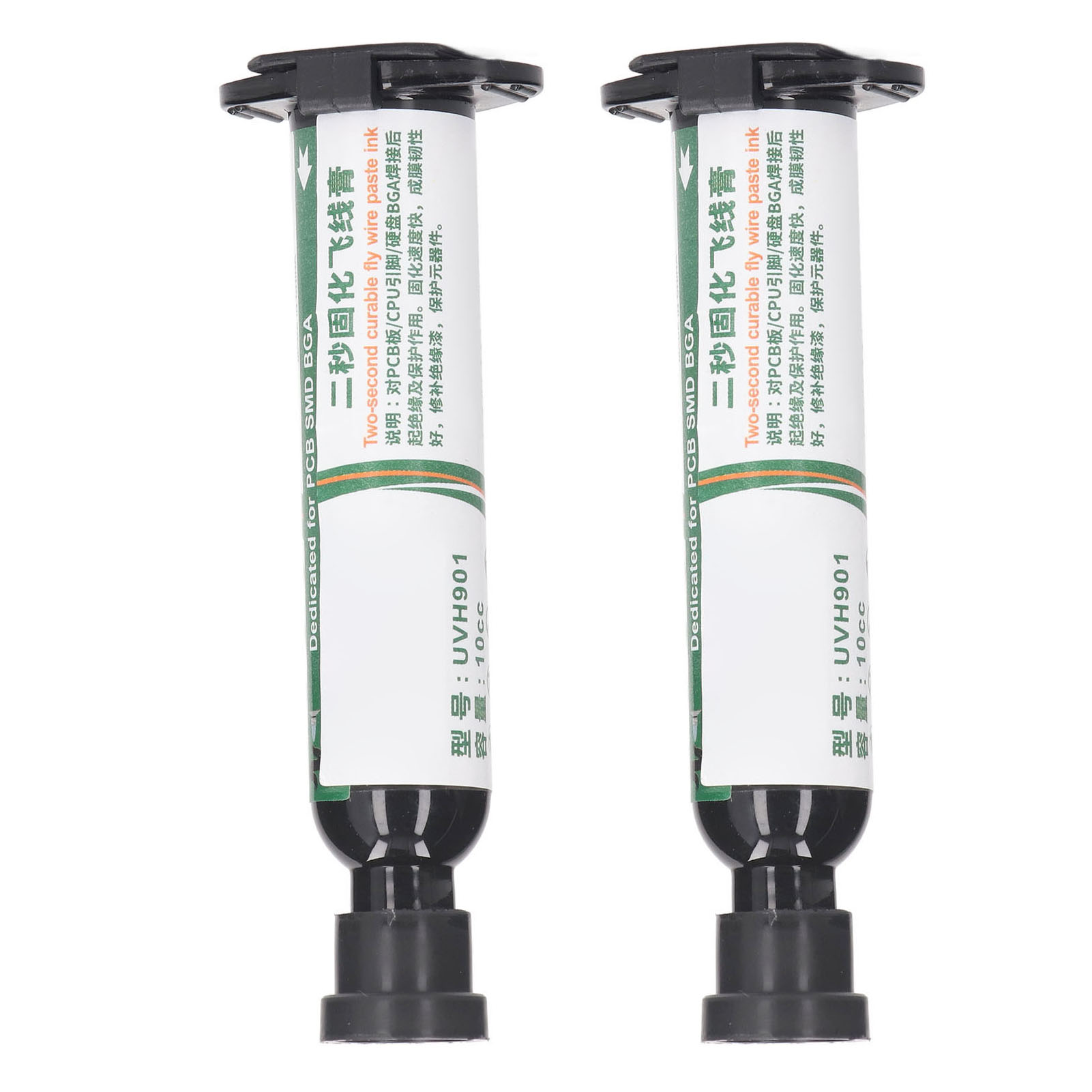 Set Mit 2 Uv-lötstopplacken Für Leiterplatten- Und Bga-reparaturen, Schnelltrocknende Isolierfarbe (2 Sekunden), Hochtemperaturbeständig, Milchig-weiß