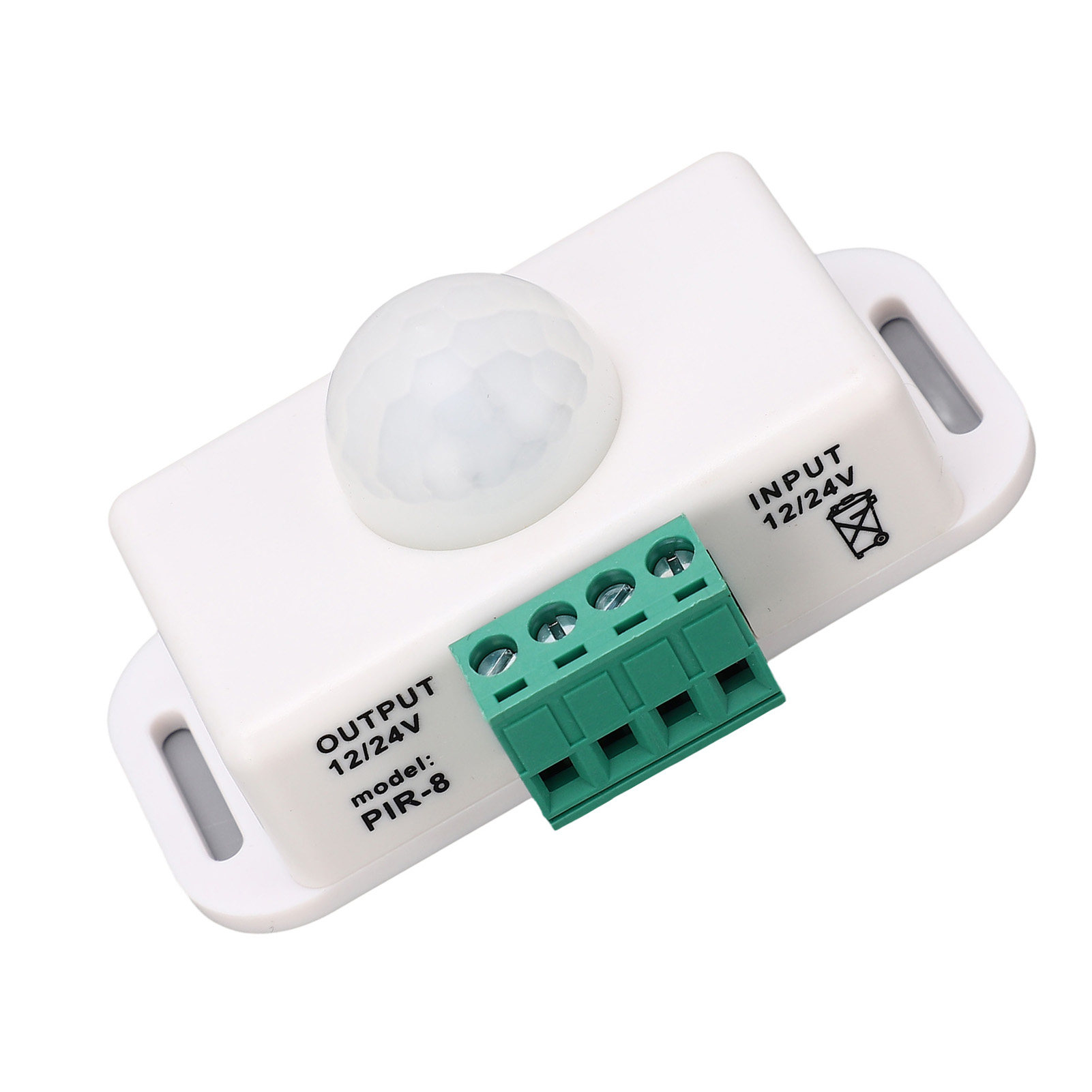 Infrarot-bewegungsmelder Mit Einstellbarem Timer, 6a 12-24v Präsenzschalter, Weißer Körpersensor Für Wandbeleuchtung
