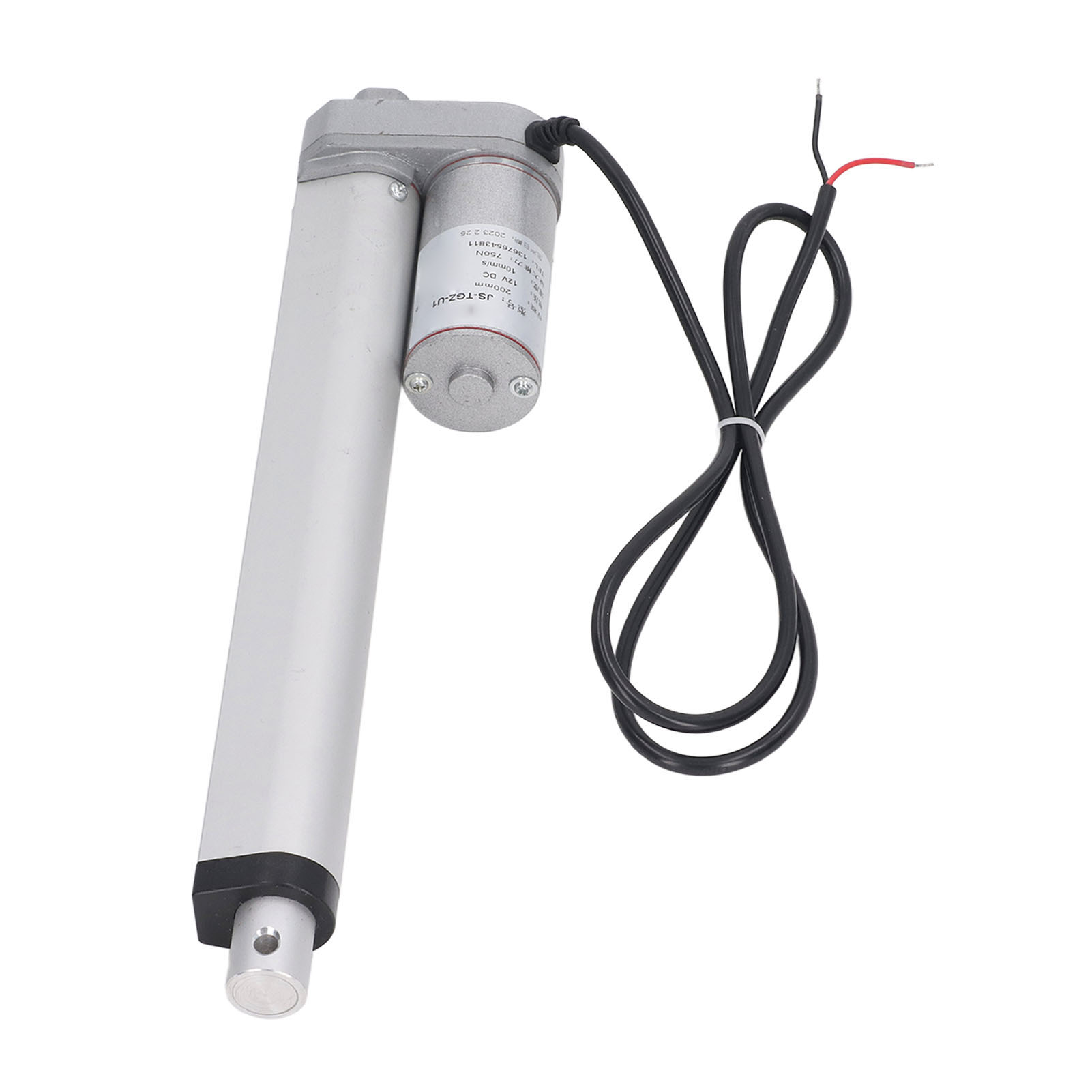 Miniatur-linearantrieb 750 N, 200 Mm, 12 V, Weiß, Für Hausautomation, Landwirtschaft, Robotik, Solarnachführung Und Außenmotorisierung – Nur Antrieb