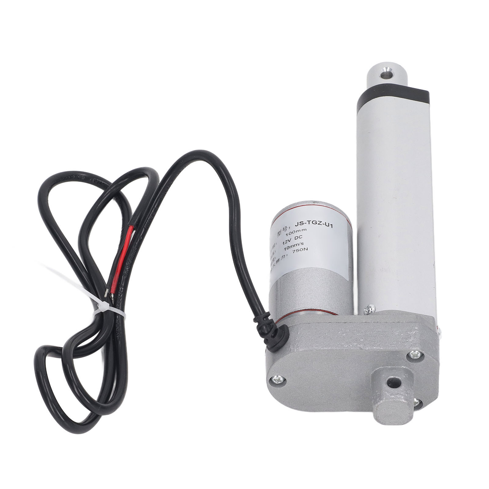 Linearer Elektrischer Stellantrieb 750 N, 100 Mm Hub, 12 V, Für Landwirtschaftsautomation, Robotik, Außensensorik Und Hausautomation – Weiß, Inklusive Fernbedienung Und Steuerung