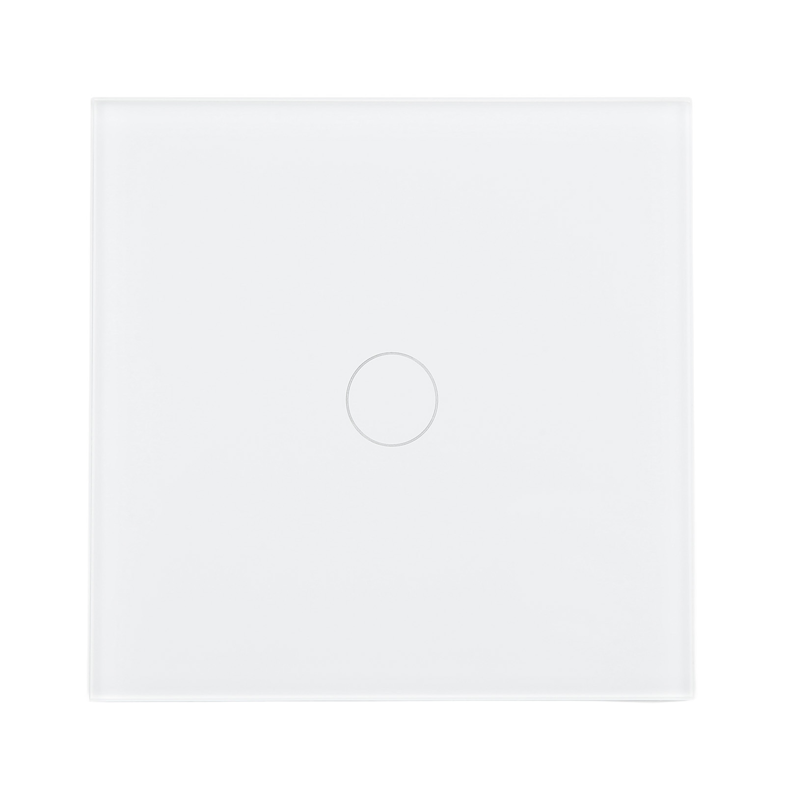 Weißer 1-fach Wlan-smart-schalter, 433-mhz-fernbedienung, Timer, Sprachsteuerung, Tuya-kompatibel, Ac 110–240 V, Abgerundet