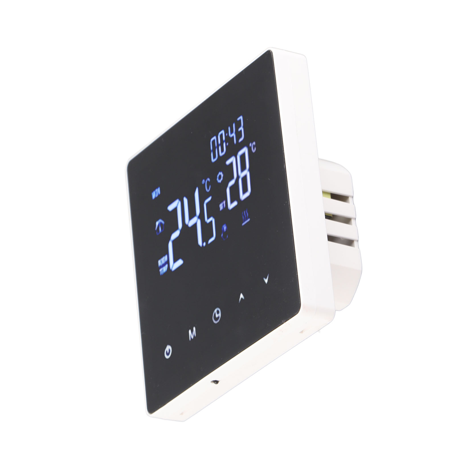 Digitales Thermostat Mit Weißem Touchscreen, Konstanttemperaturregler Für Fußbodenheizung Und Heizkessel, Wechselstrom 90–240 V, Modell K2mrh3a