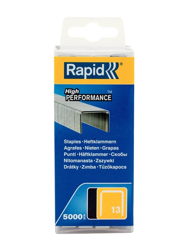 Heftklammern Nr. 13, 8 mm, verzinkt, 5000 Stück - Rapid