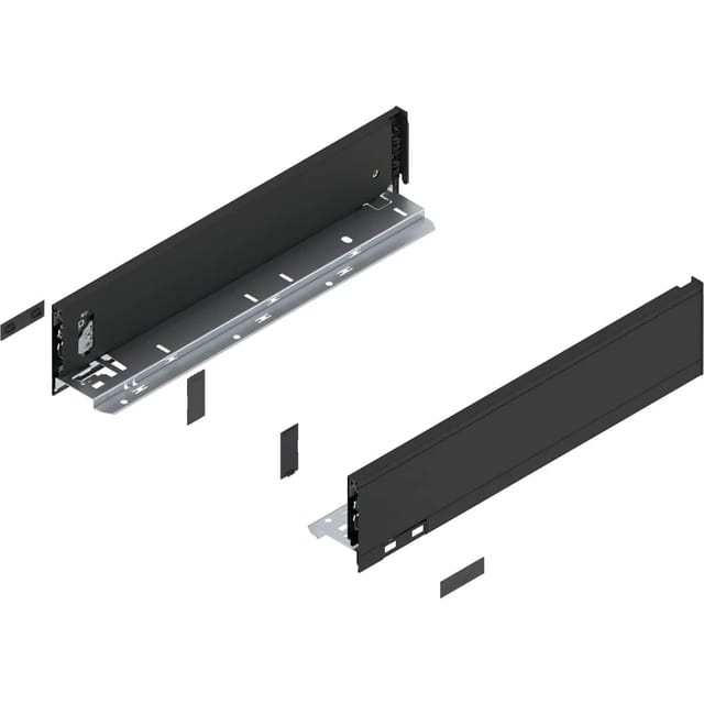 Legrabox pure Zarge Höhe m, nl 400, Carbonschwarz-matt - Blum