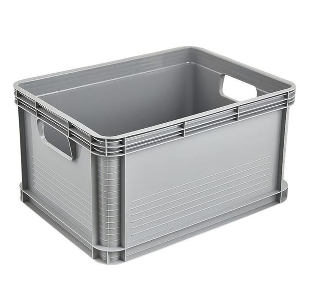 KEEEPER Transportbox Robert Nordic grau, 20 Ltr, 40x30x22cm, Tragkraft bis 30 Kg