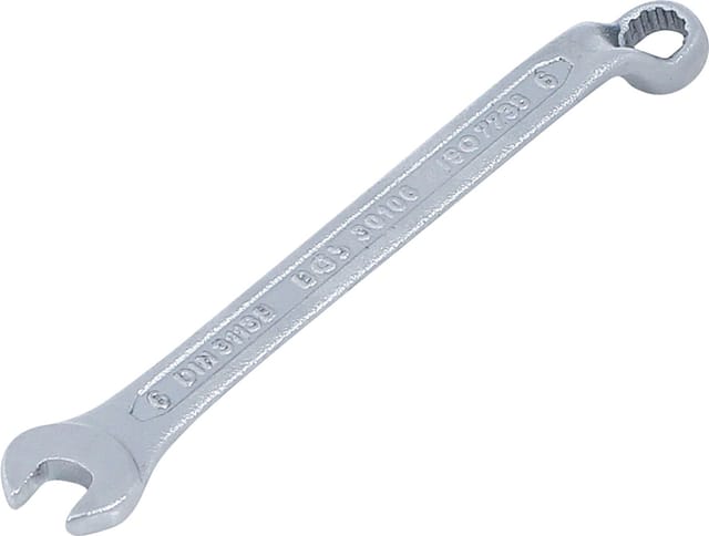 Maul-Ringschlüssel, gekröpft sw 6 mm